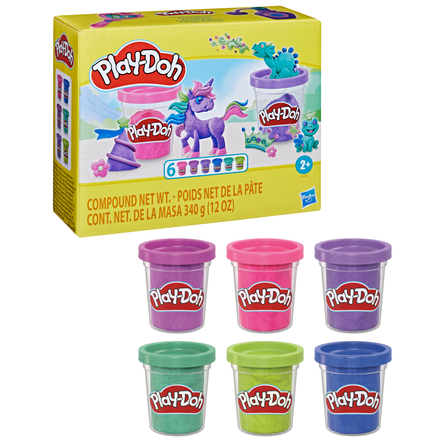 slide 1 of 3, PLAY DOH Play-Doh 6 Pack Sparkle Collection Arts And Crafts Toys, 6 ct