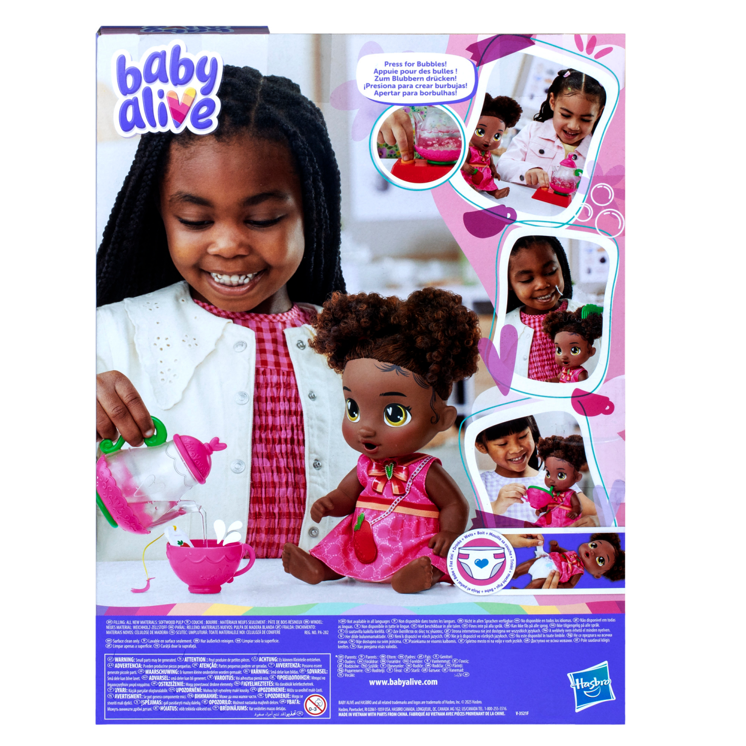 slide 2 of 3, Baby Alive Bubbly Tea Party Berry Boo, 1 ct