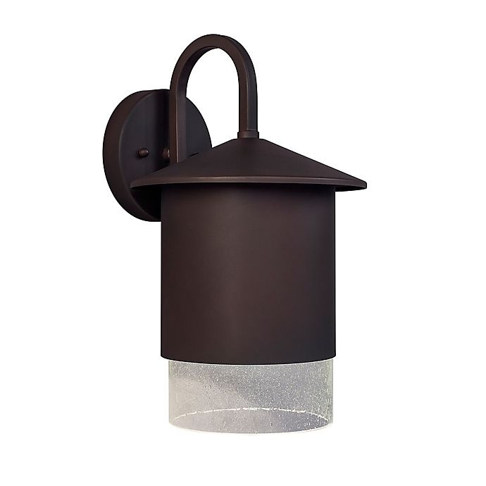 slide 1 of 3, Filament Design 1-Light Cylinder Outdoor Wall Sconce - Antique Bronze, 1 ct