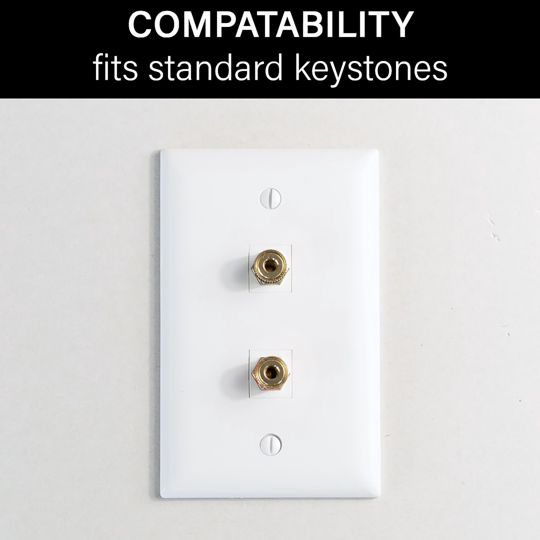 slide 2 of 4, Legrand 2-Pack Plastic Wall Jack, 1 ct