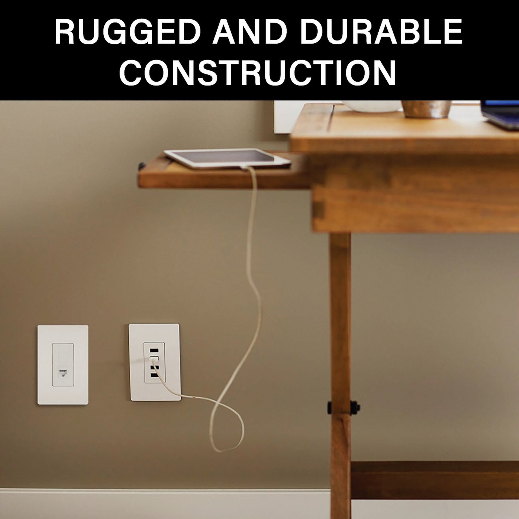 slide 4 of 4, On-Q/Legrand On-Q 1 -Gang White Wall Plate 10 -Pack, 1 ct