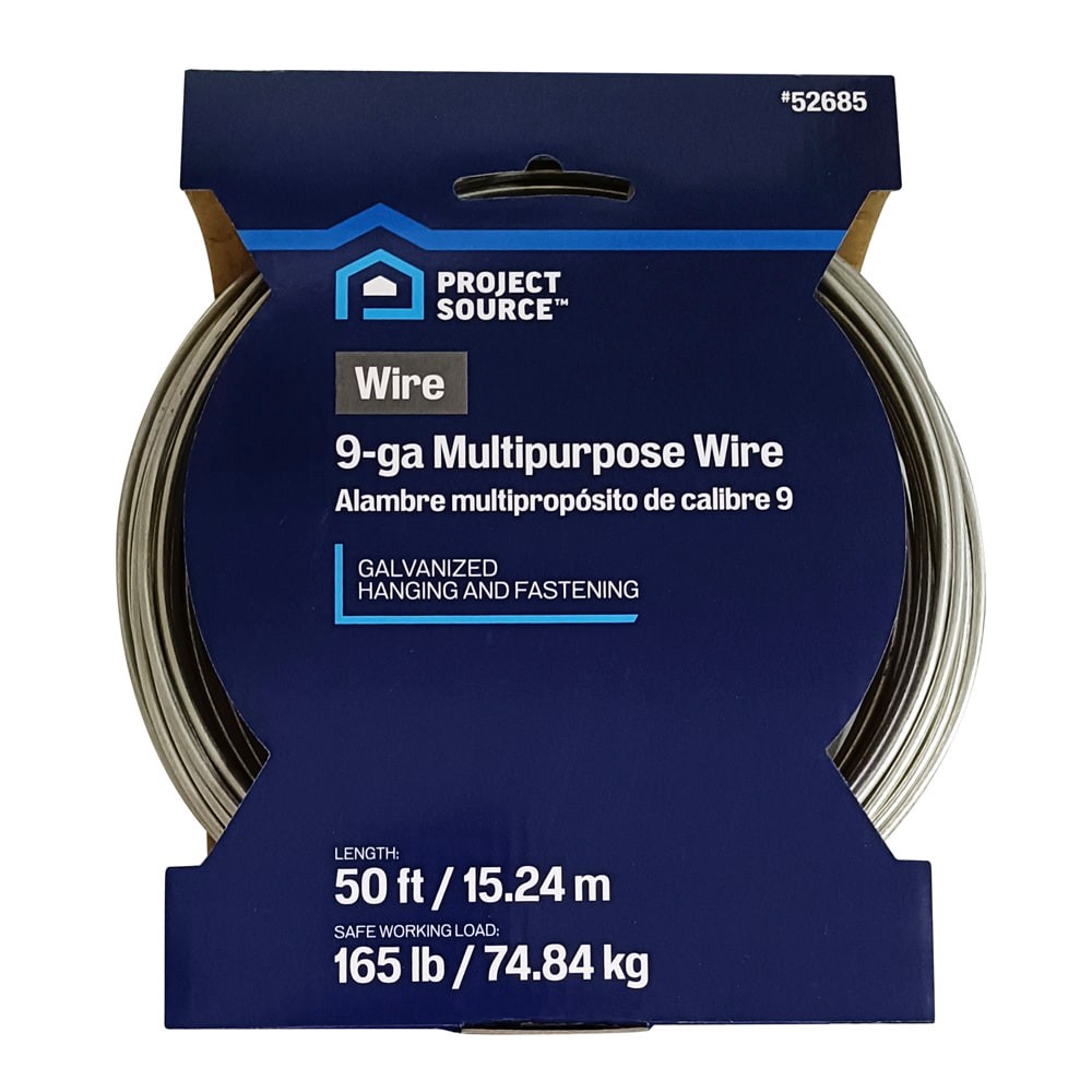 slide 5 of 5, Project Source Steel 165-lb Capacity Wire hangers, 1 ct