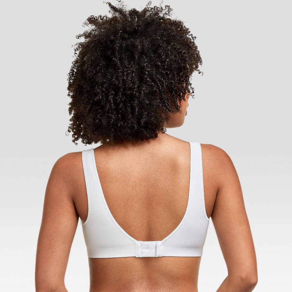 Hanes Women's Full Coverage SmoothTec Band Unlined Wireless Bra
