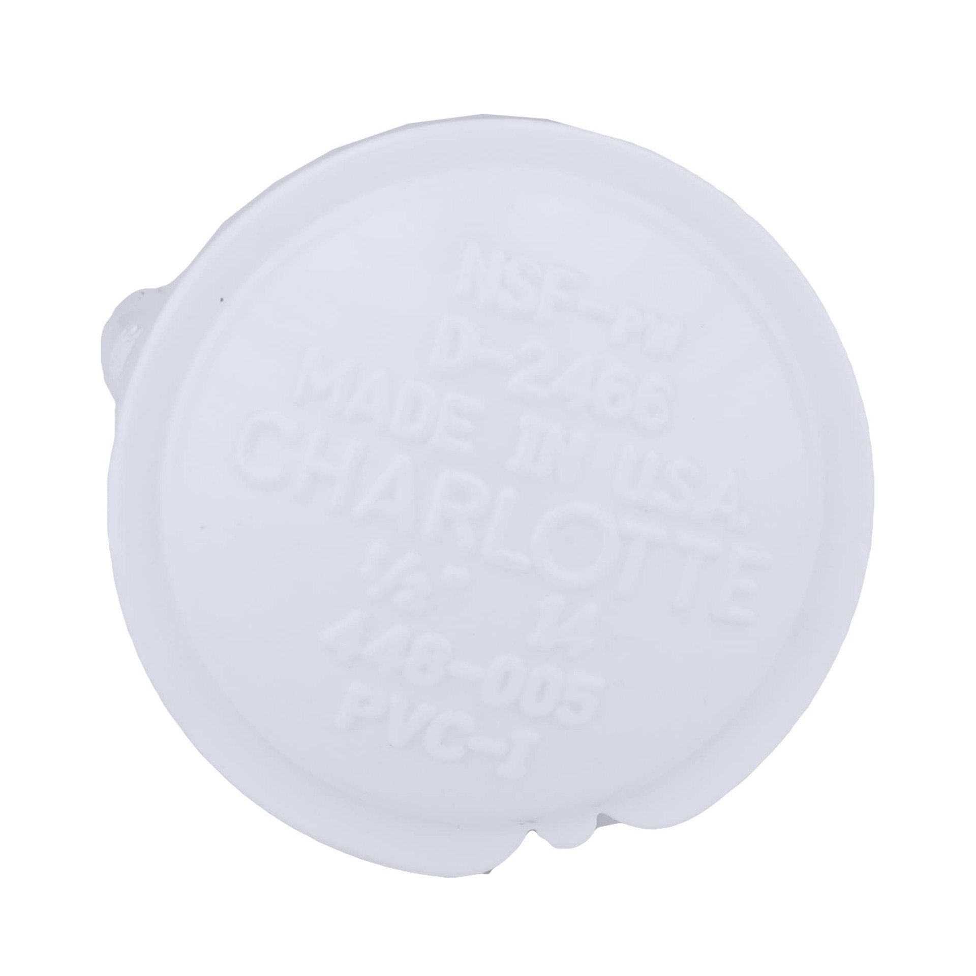 slide 2 of 6, Charlotte Pipe 1-in Schedule 40 PVC Female Cap - White (NSF Safety Listed), 1 ct
