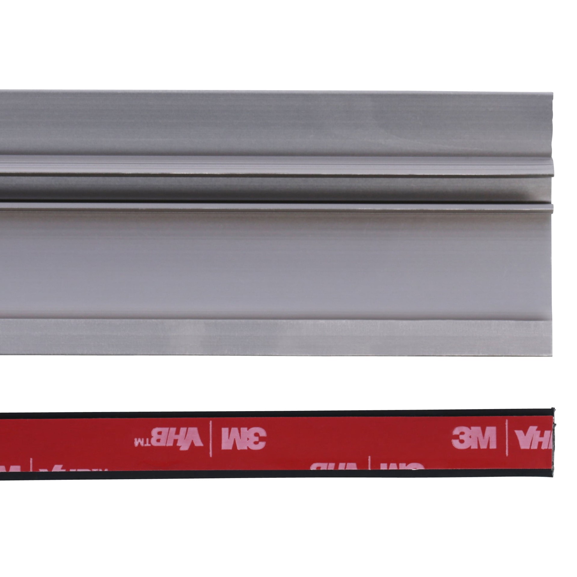 slide 3 of 6, M-D Cinch Satin Nickel 36-in L Prefinished Aluminum Reducer Floor Moulding Trim, 1 ct