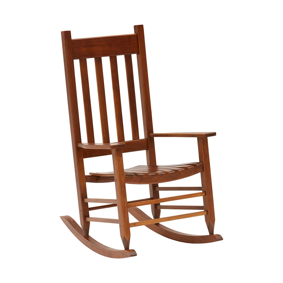 Natural Wood Frame Rocking Chair - Thumbnail 3