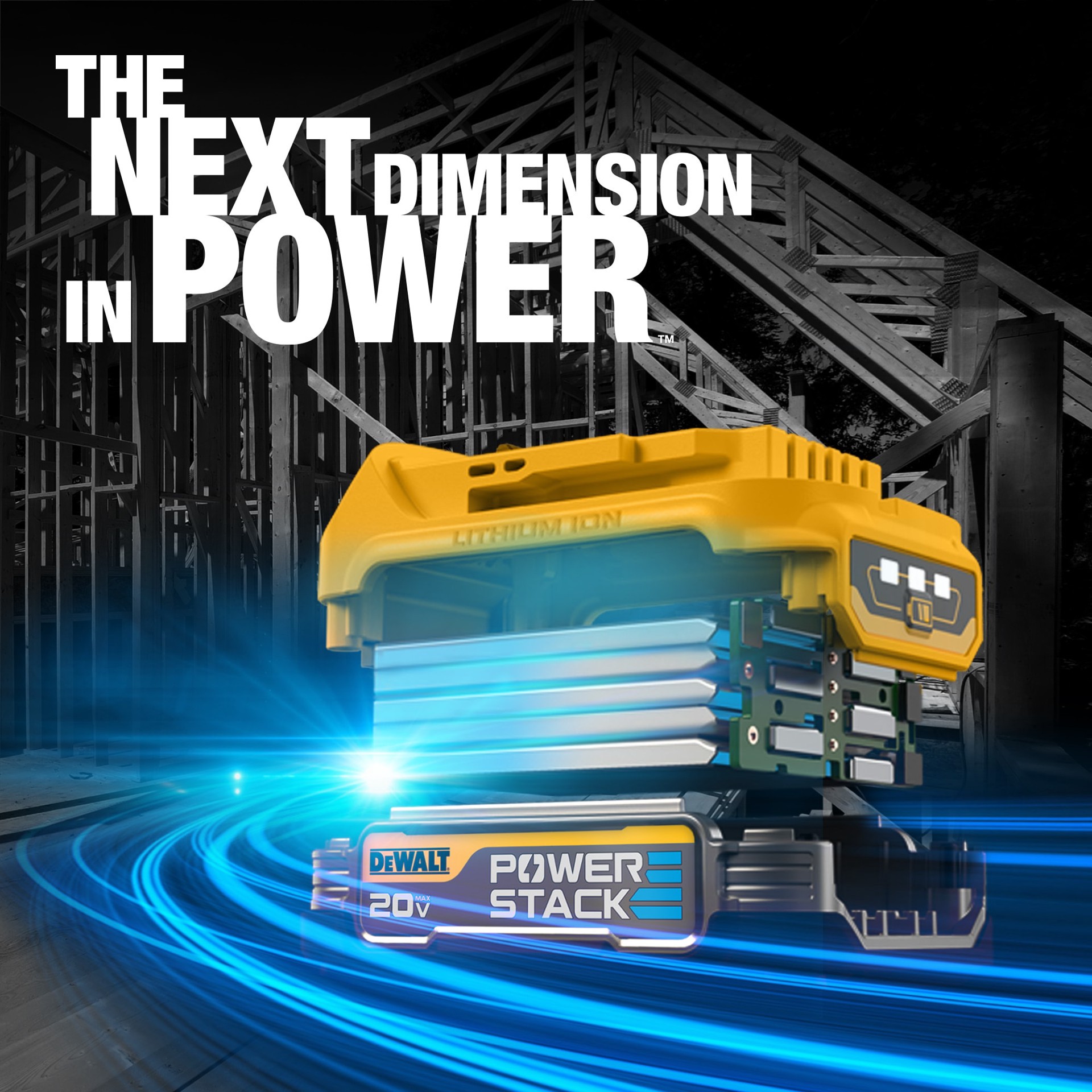 slide 6 of 6, DEWALT POWERSTACK 1/2-in 20-volt max 1.7 -Amp Variable Speed Brushless Cordless Hammer Drill ( 1 -Batteries and Charger Included ), 1 ct