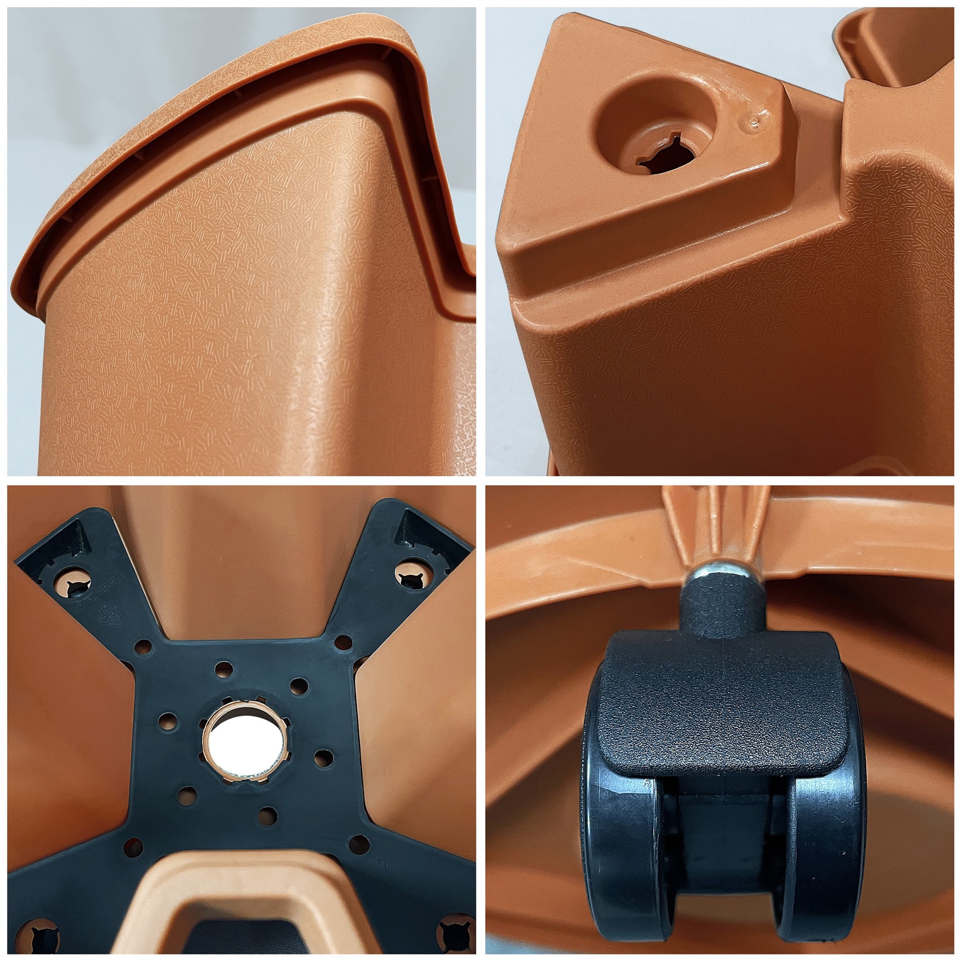 slide 5 of 6, Style Selections 11.89-in W x 11.89-in L Brown Resin Indoor/Outdoor Self Watering Vertical garden planter, 1 ct