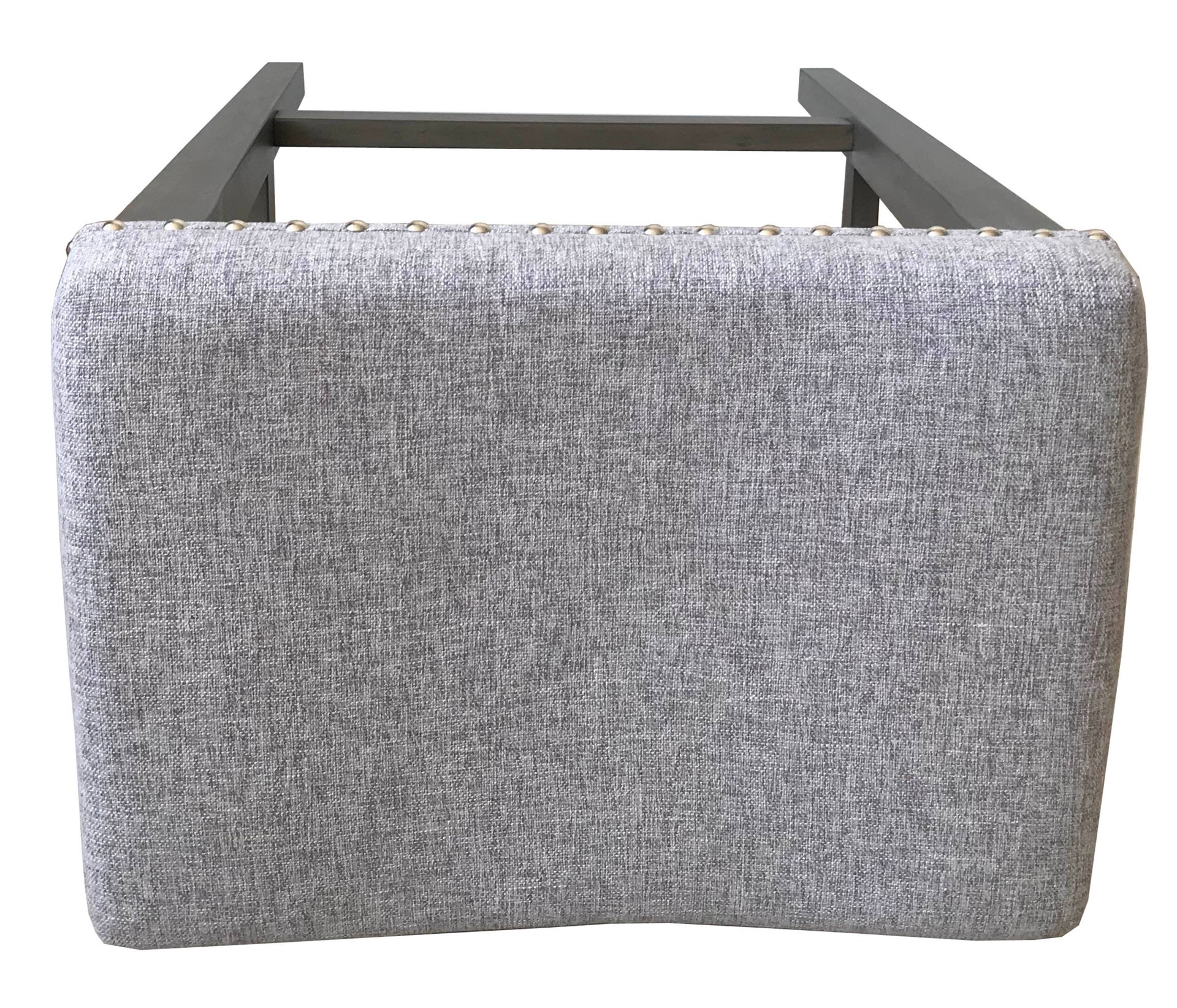 slide 6 of 6, allen + roth Gray 29.0-in H Bar height Upholstered Wood Bar Stool, 1 ct