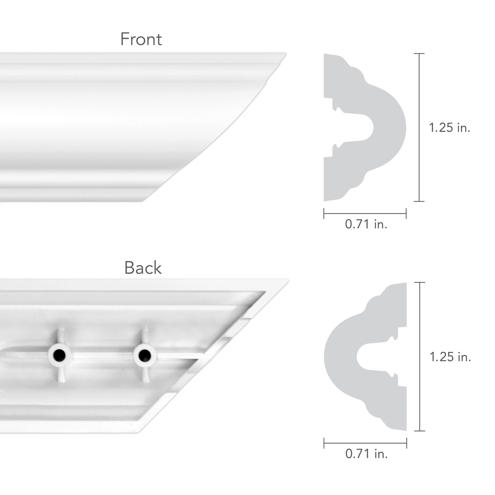 slide 6 of 6, BUILD and BATTEN Wall Panel Corners Finished Polystyrene Corner Picture Frame Moulding 4 -Pack, 1 ct