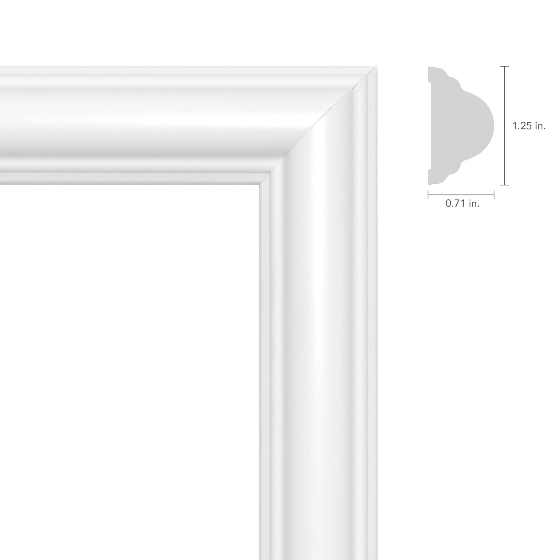 slide 4 of 6, BUILD and BATTEN Full Wall Panel Finished Polystyrene Preassembled Picture Frame Moulding, 1 ct