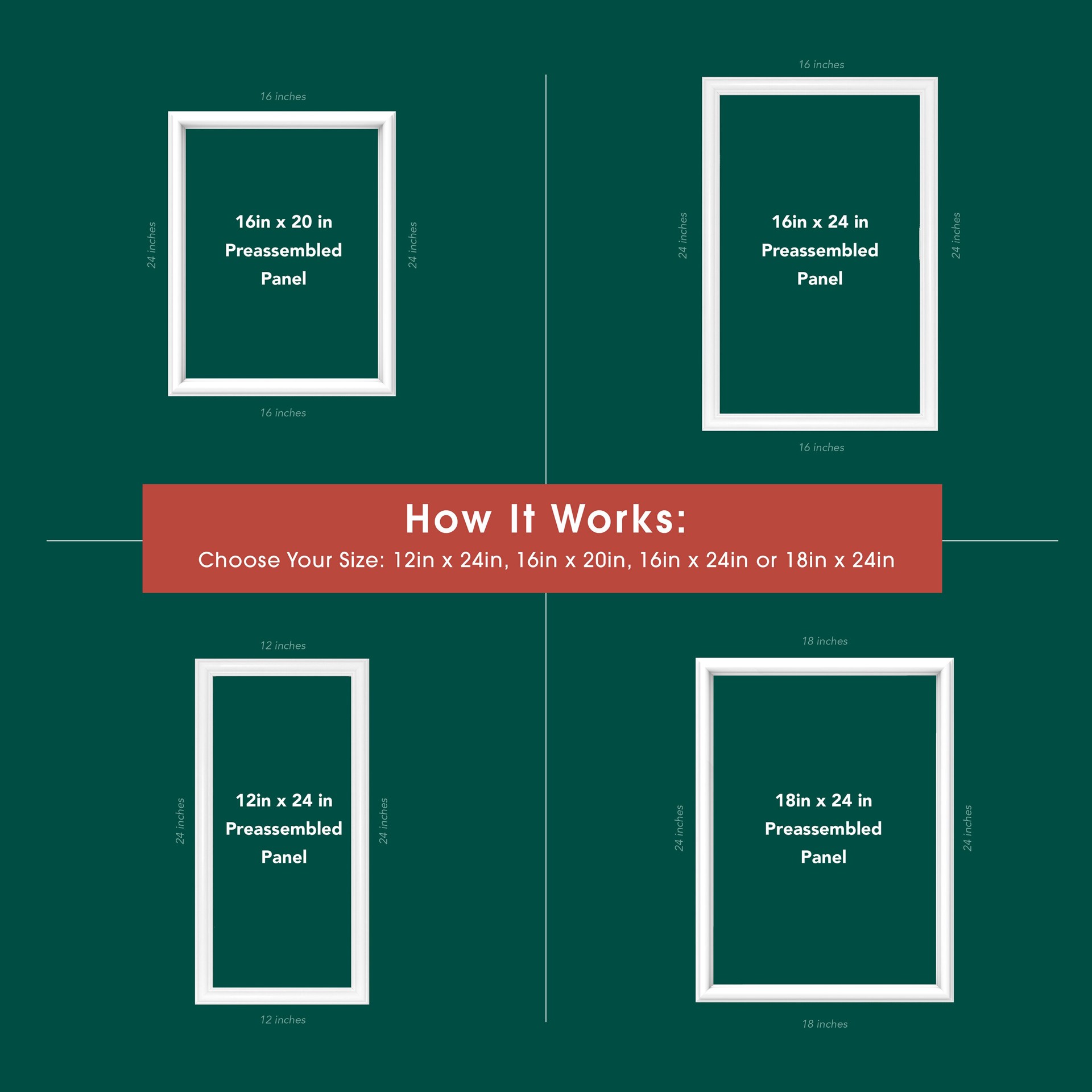 slide 6 of 6, BUILD and BATTEN Full Wall Panel Finished Polystyrene Preassembled Picture Frame Moulding, 1 ct