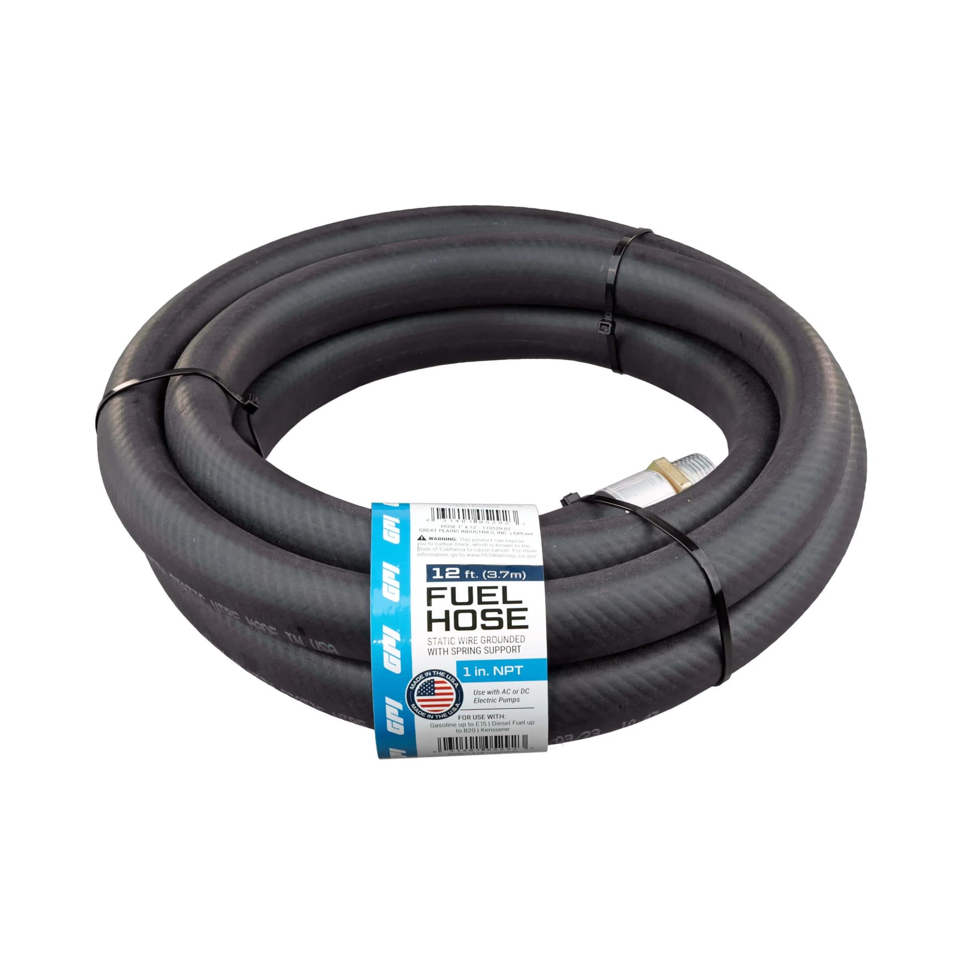 slide 1 of 2, GPI Fuel Dispensing Hose 1 inch X 12 feet for Fuel Transfer 1 -Count Ethanol Free 4-cycle fuel, 1 ct