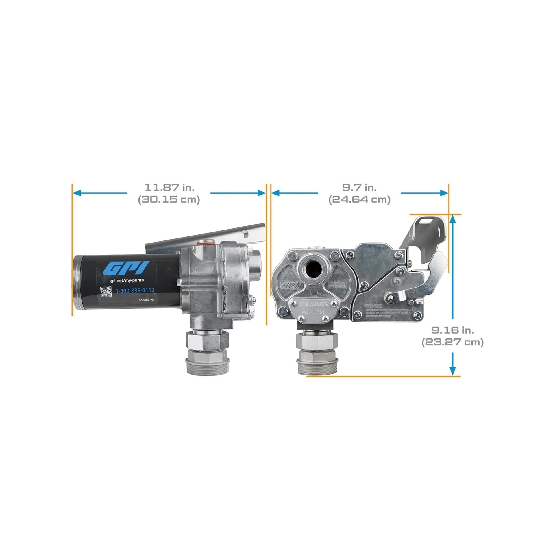slide 5 of 5, GPI M-150S-MU Fuel Transfer Pump w/Manual Nozzle 1 -Count Ethanol Free 4-cycle fuel, 1 ct