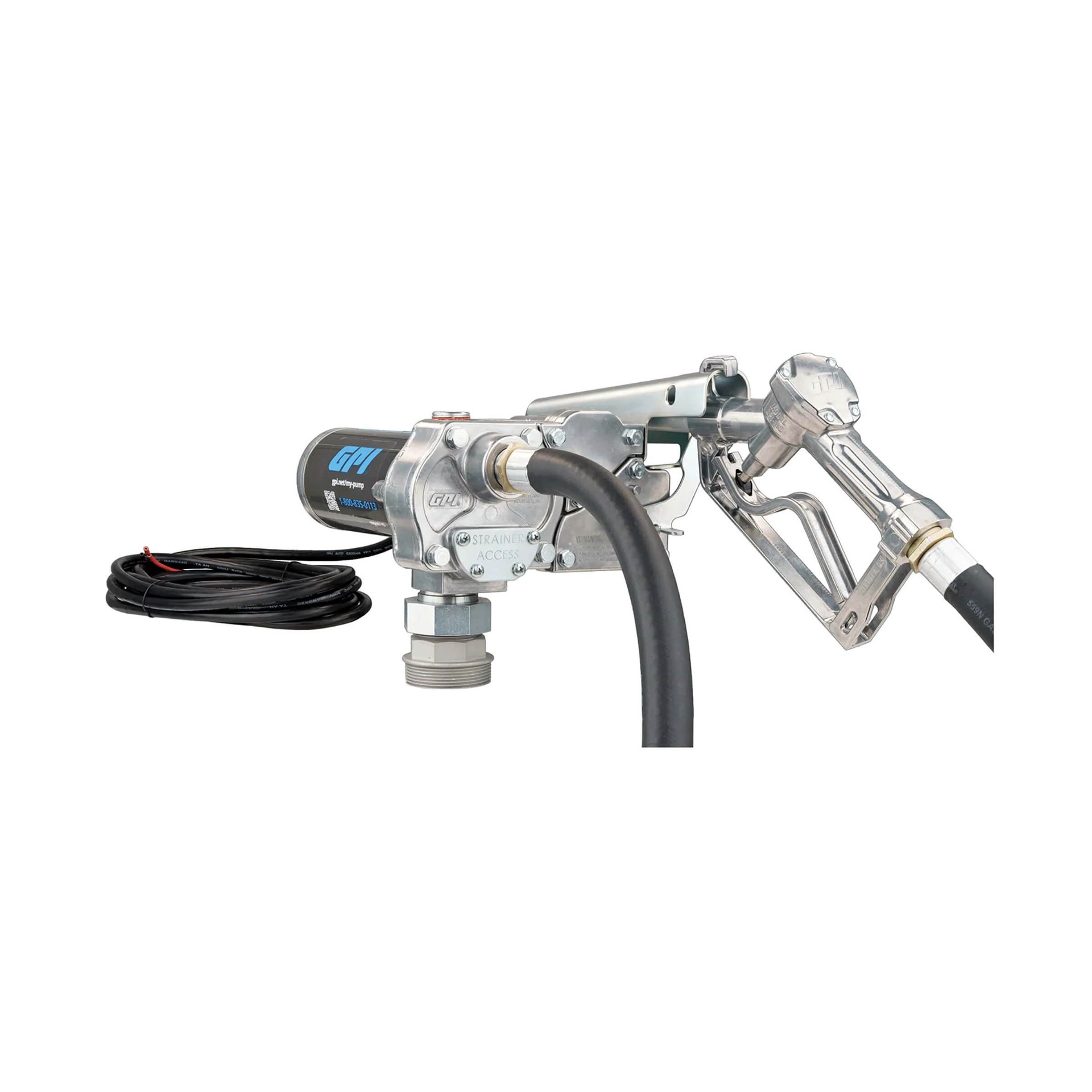 slide 1 of 5, GPI M-150S-MU Fuel Transfer Pump w/Manual Nozzle 1 -Count Ethanol Free 4-cycle fuel, 1 ct