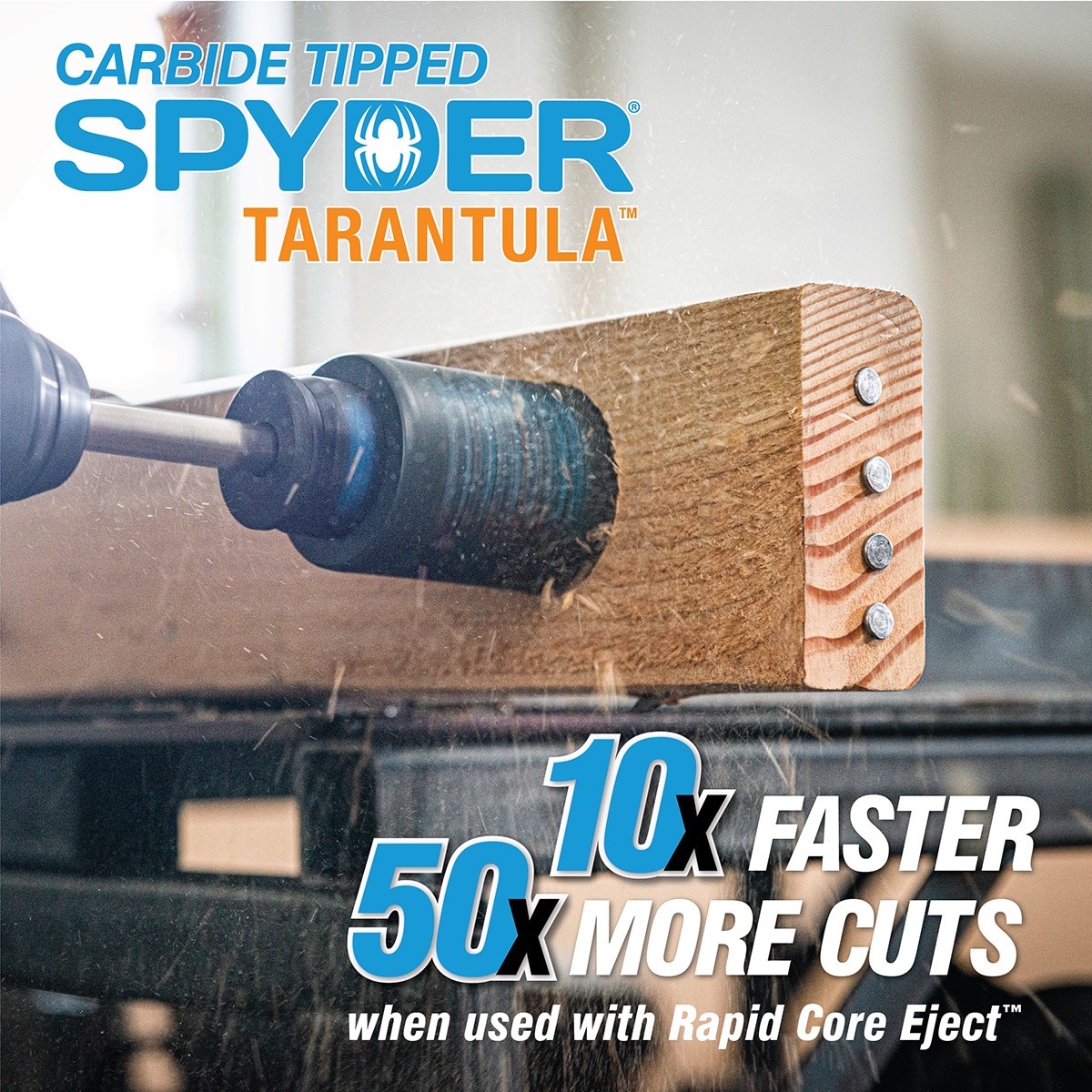 slide 2 of 6, Spyder Tarantula 4-1/2-in Carbide-tipped Non-arbored Hole Saw, 1 ct