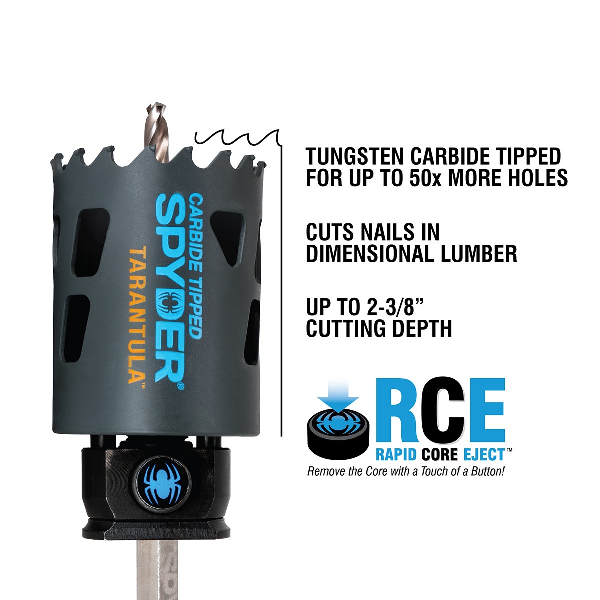 slide 3 of 6, Spyder Tarantula 4-1/2-in Carbide-tipped Non-arbored Hole Saw, 1 ct