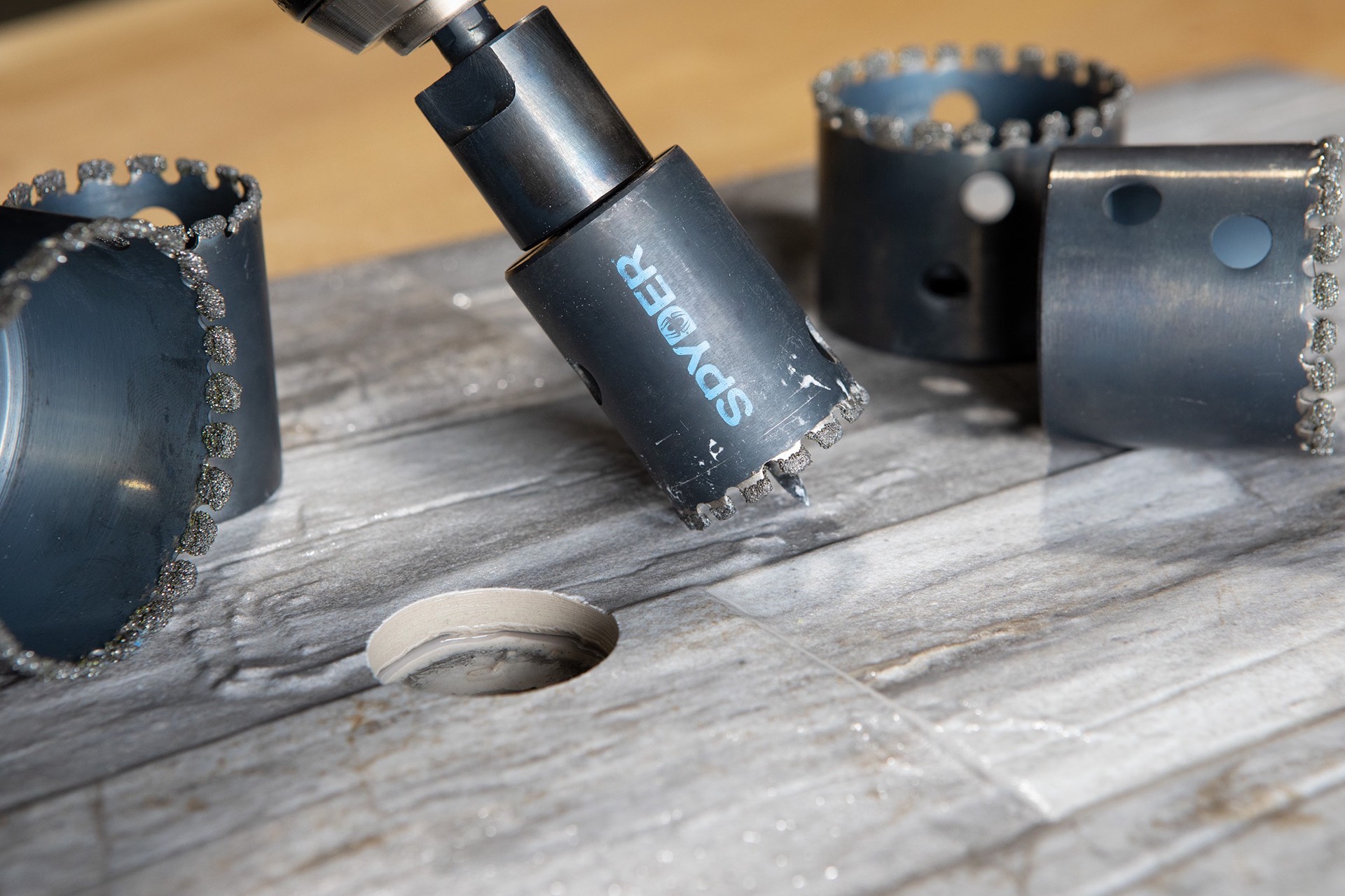 slide 6 of 6, Spyder 3/8-in Diamond Carbide Hole Saw Arbor, 1 ct