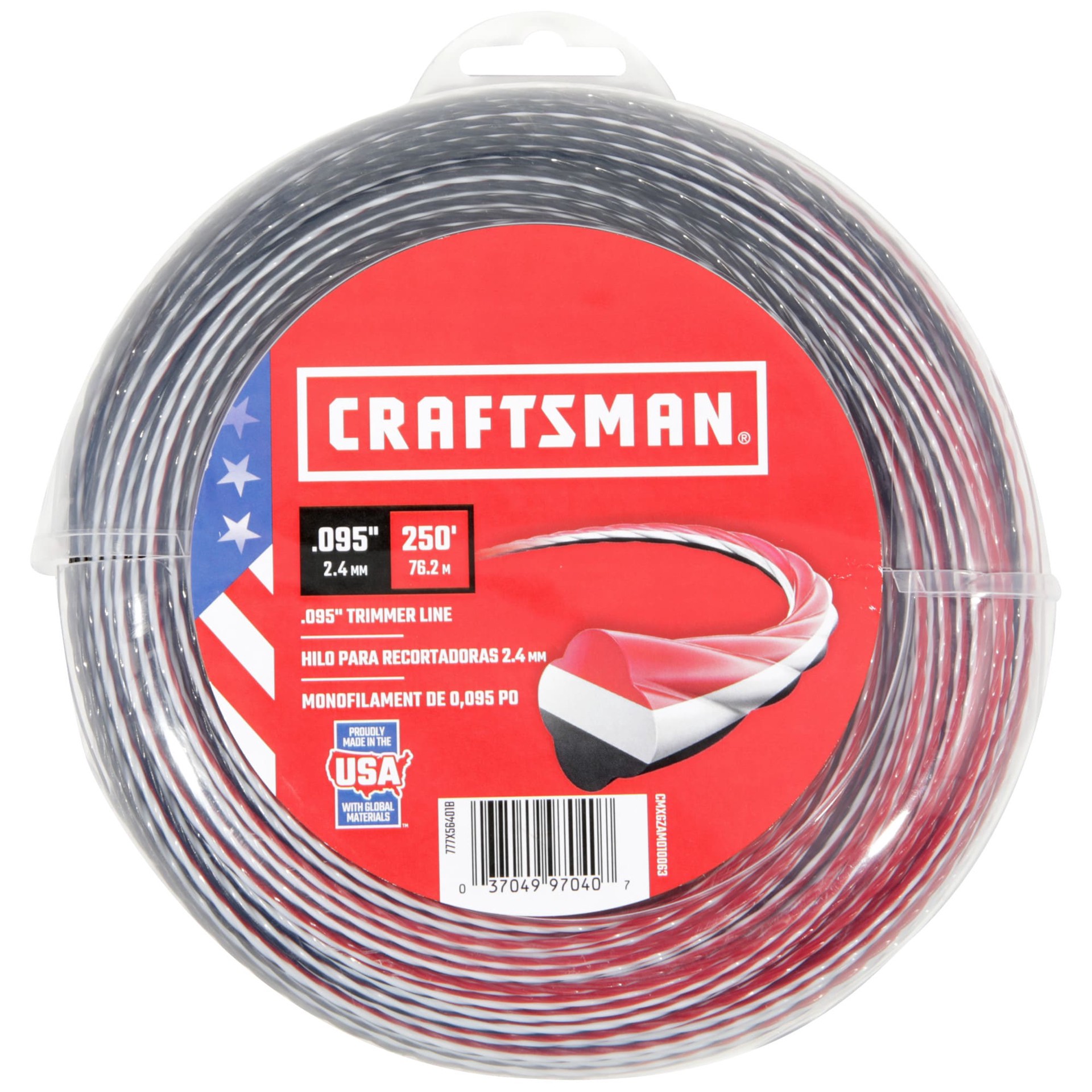 slide 1 of 5, CRAFTSMAN 0.095-in x 250.0-ft Bulk reel Trimmer Line, 1 ct