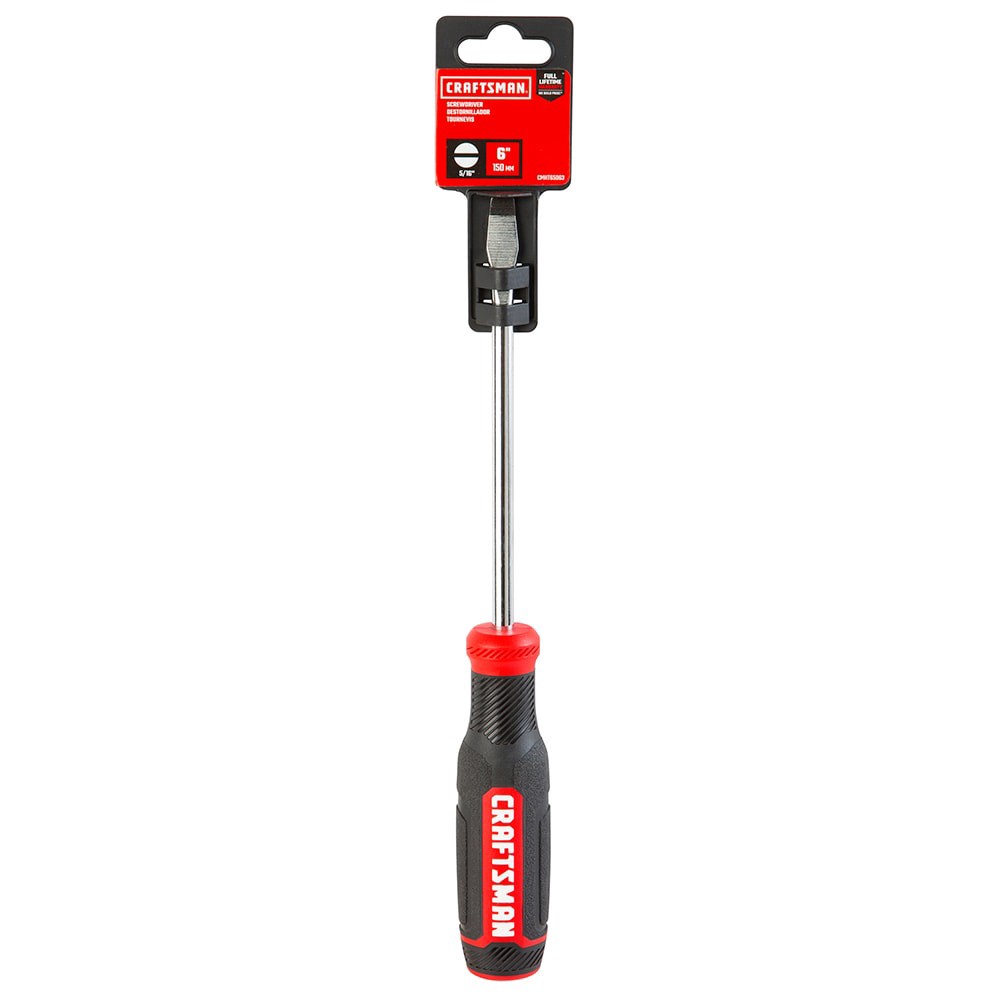 slide 1 of 6, CRAFTSMAN 5/16-in 6-in Flathead Screwdriver, 1 ct