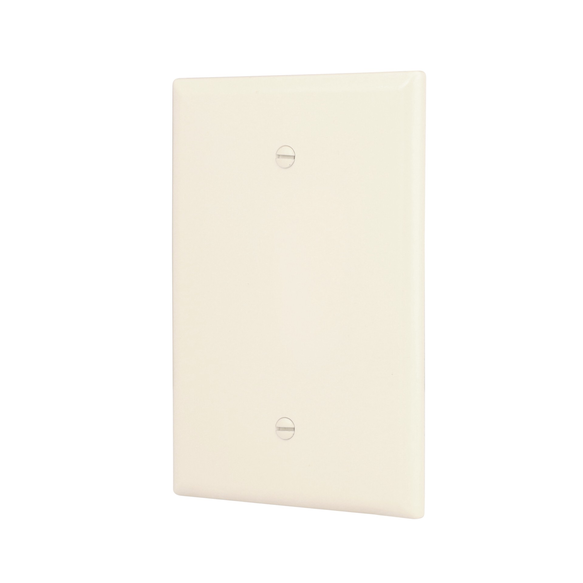slide 2 of 6, Eaton 1 -Gang Jumbo Size Light Almond Thermoplastic Indoor Blank Wall Plate, 1 ct