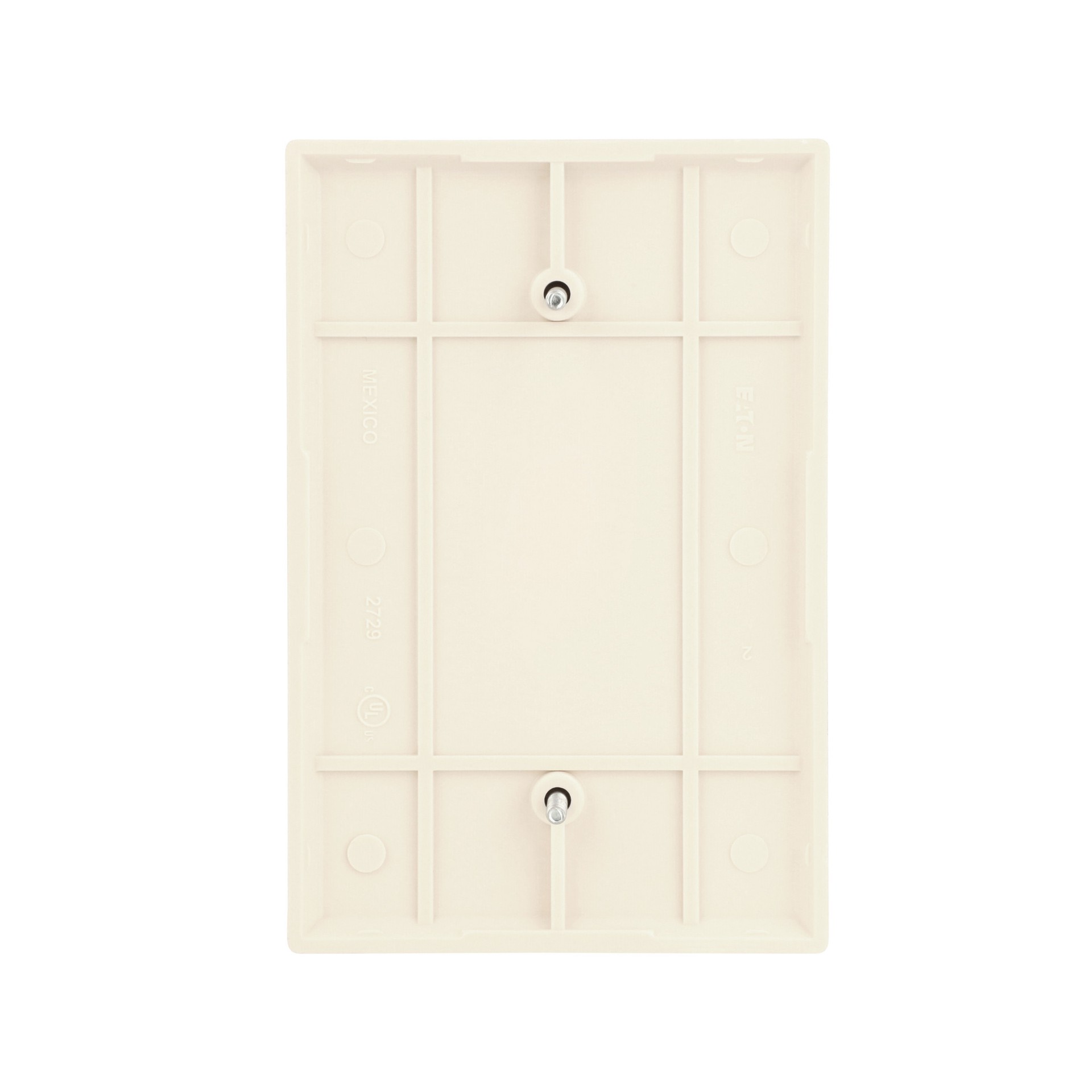 slide 4 of 6, Eaton 1 -Gang Jumbo Size Light Almond Thermoplastic Indoor Blank Wall Plate, 1 ct
