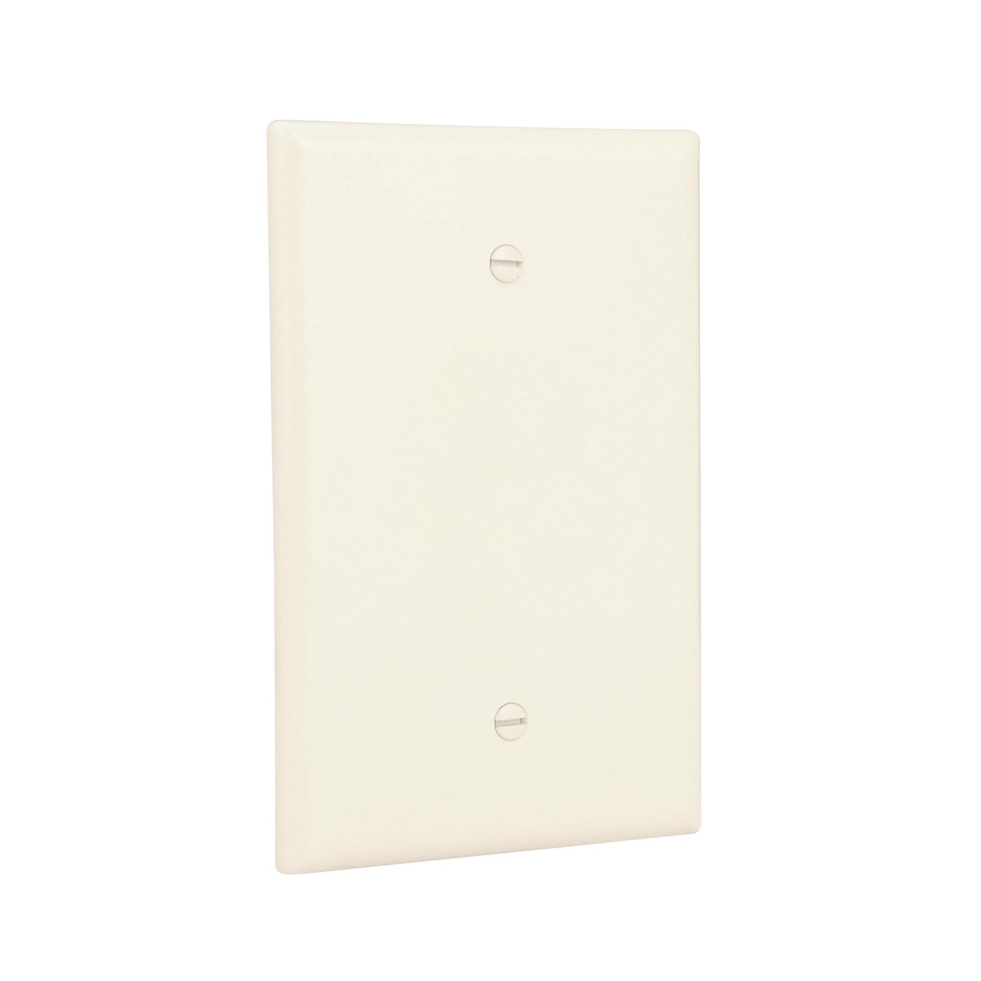 slide 6 of 6, Eaton 1 -Gang Jumbo Size Light Almond Thermoplastic Indoor Blank Wall Plate, 1 ct