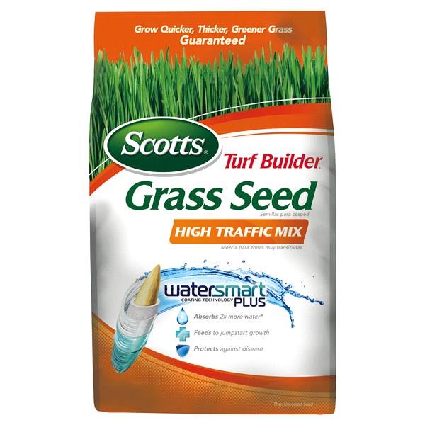 slide 1 of 1, Scotts Turf Builder High Traffic Mix Grass Seed, 7 lb