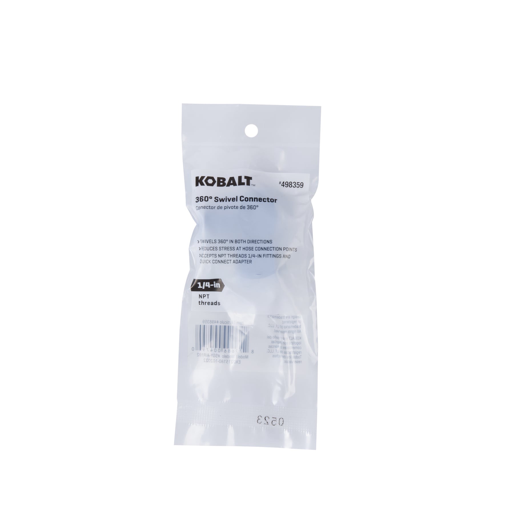 slide 6 of 6, Kobalt 360-Degree Swivel Connector 1/4-in, 1 ct