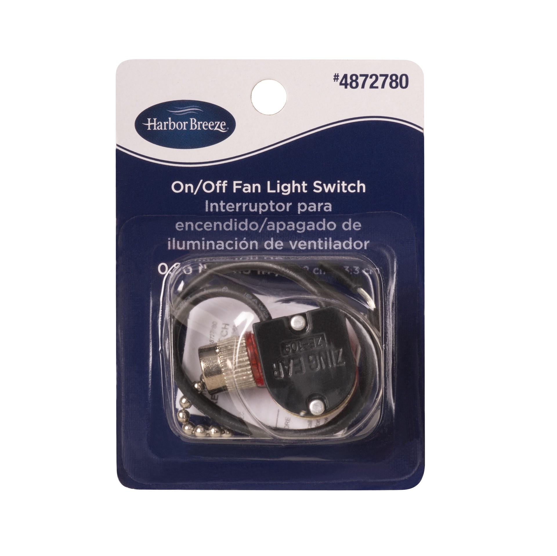 slide 3 of 3, Harbor Breeze 6-in 2 -Speed Chrome Pull chain, 1 ct