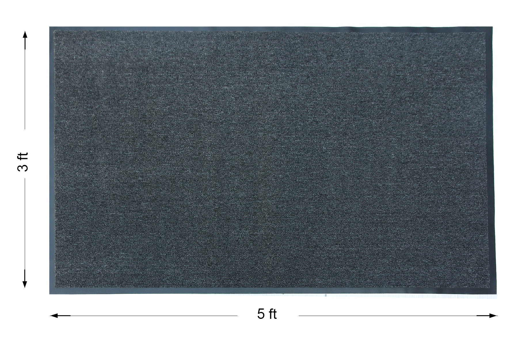 slide 2 of 5, Project Source 36-in x 60-in Charcoal Non-Slip Grip Indoor Utility Mat, 1 ct