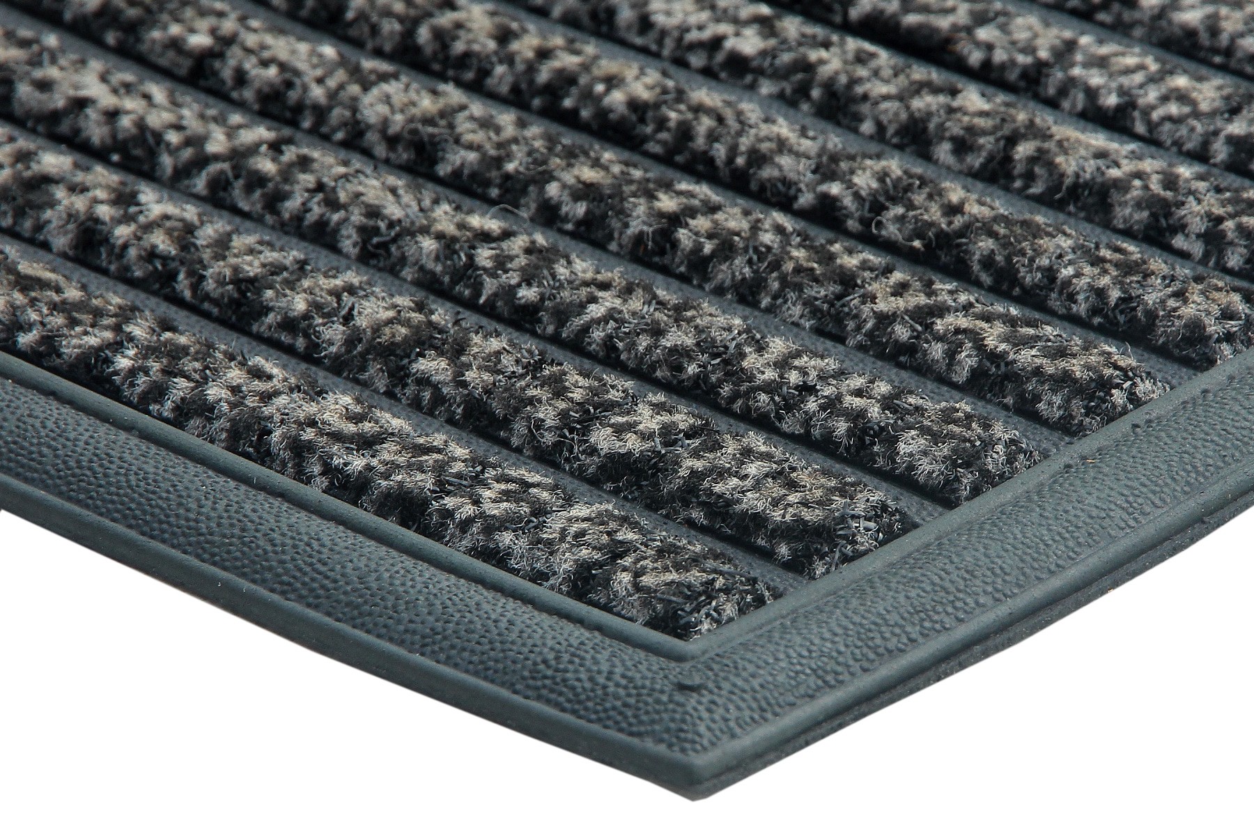slide 5 of 6, Project Source 23.75-in x 35.75-in Grey/Black Non-Slip Grip Indoor Utility Mat, 1 ct