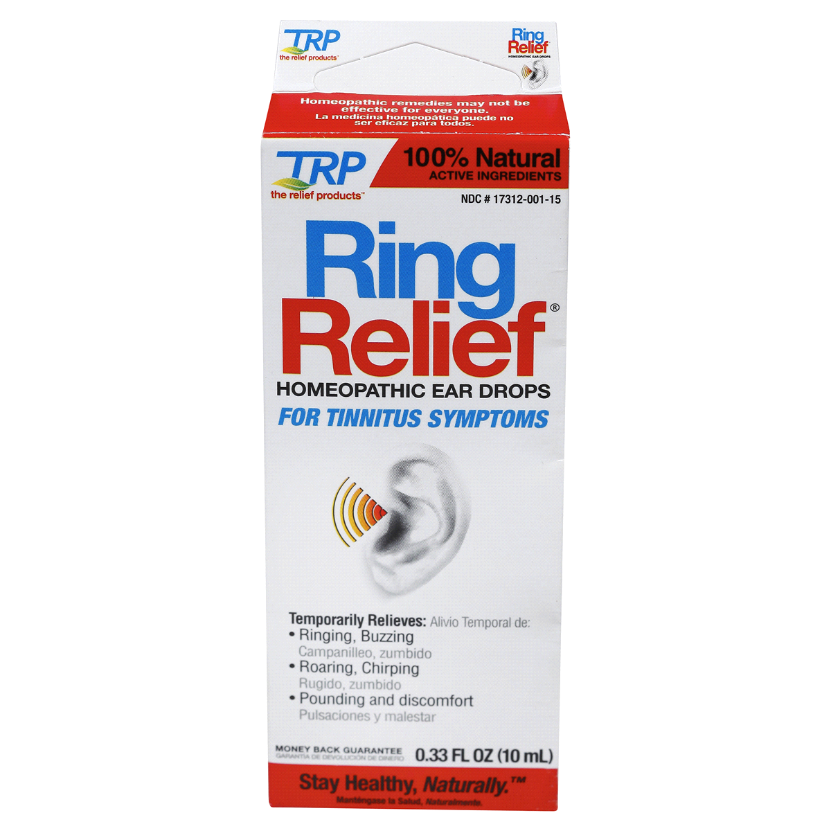 slide 1 of 29, TRP Relief Products Ring Relief Homeopathic Ear Drops, 15 ml