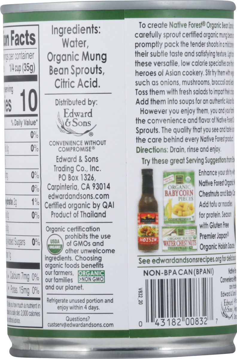 slide 6 of 9, Native Forest Organic Sprouted Bean Sprouts 14 oz, 14 oz
