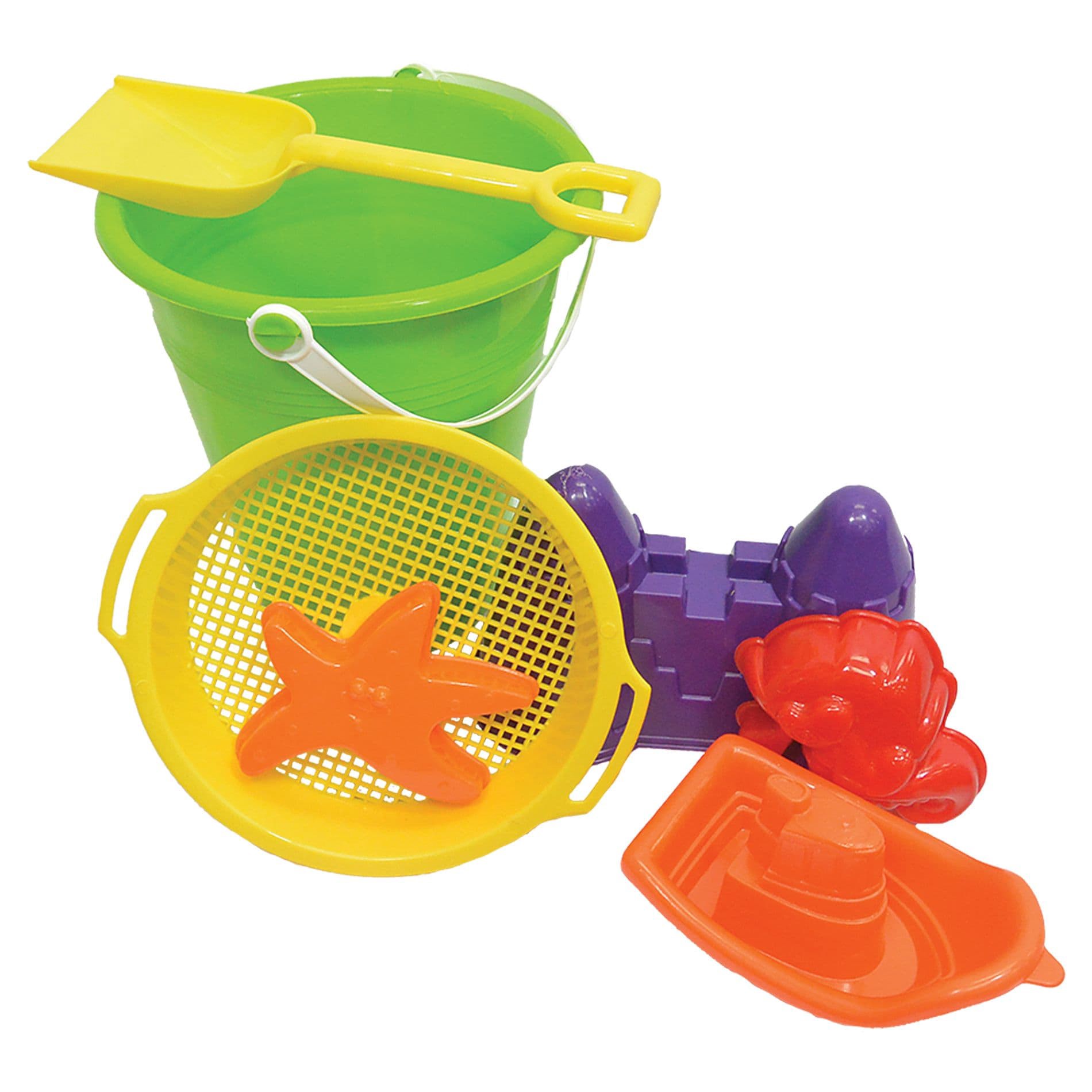 slide 1 of 1, amloid 7 Piece Assorted Color Sand and Water Set, 1 ct