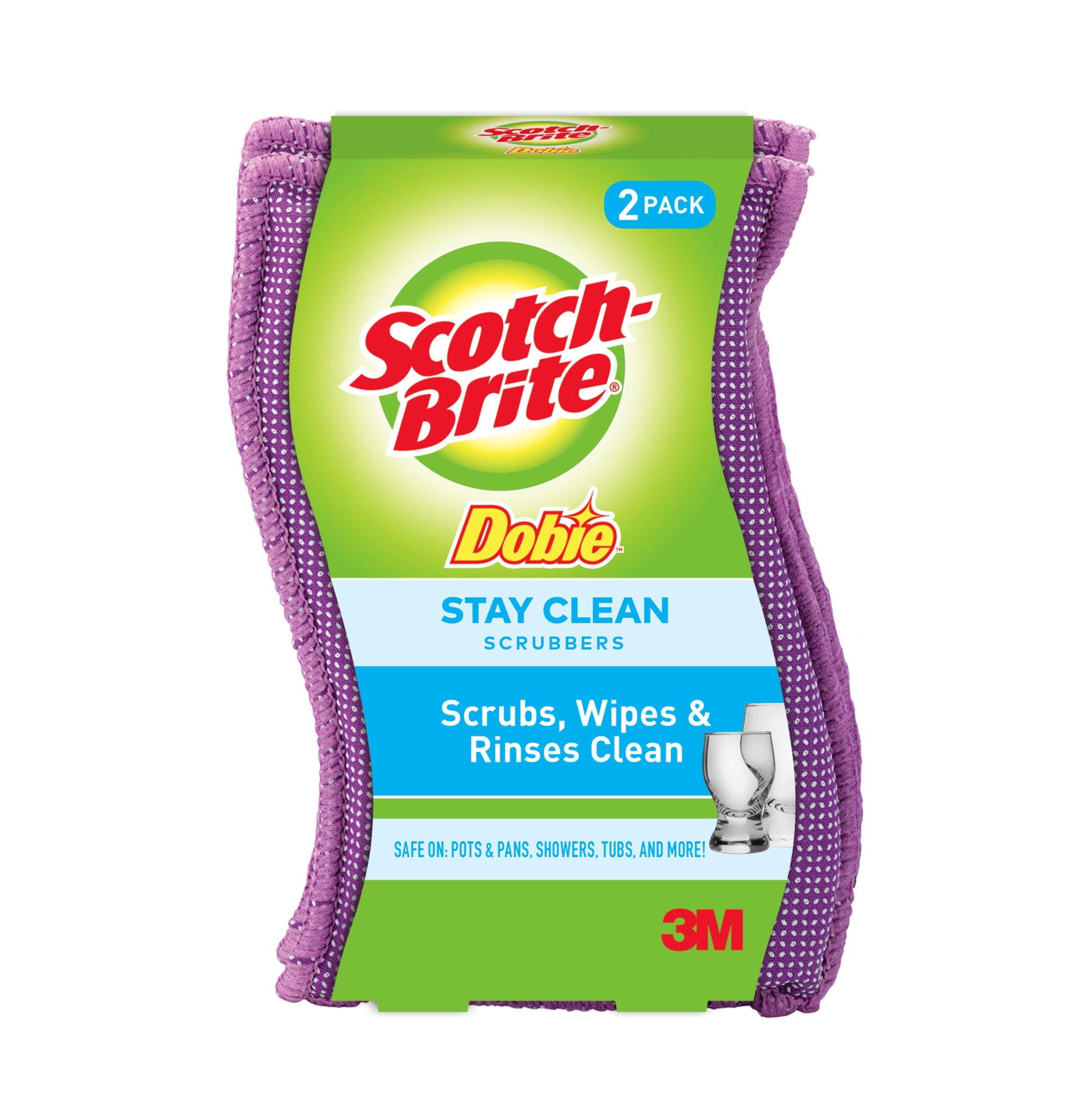 slide 1 of 4, Scotch-Brite Cleaning pad Polymer Foam Cleaning Pad (2-Pack), 1 ct