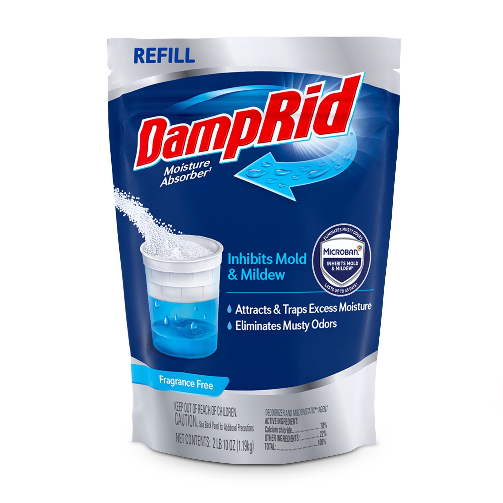 slide 1 of 6, DampRid 42-oz Unscented Refill Moisture Absorber, 1 ct