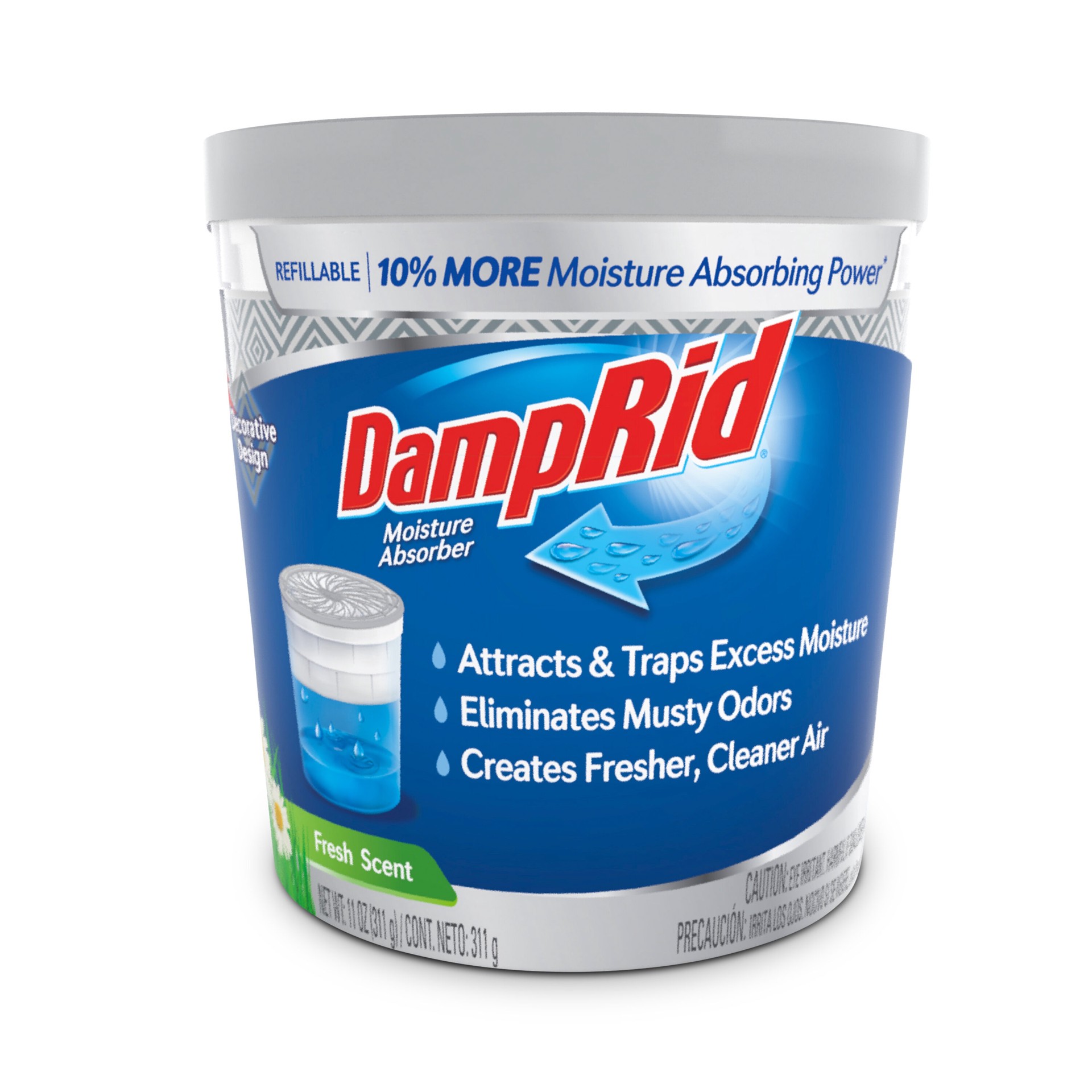 slide 1 of 6, DampRid 11-oz Fresh Bucket Moisture Absorber, 1 ct