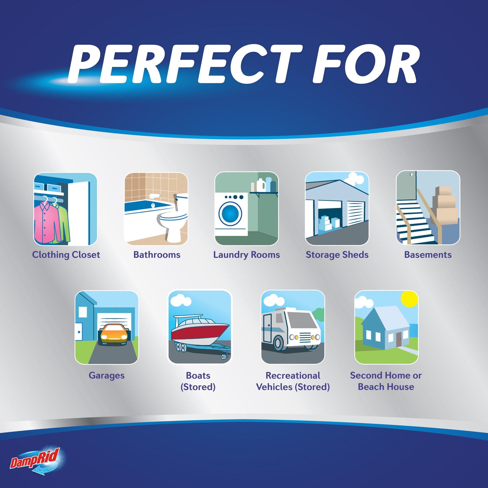 slide 5 of 6, DampRid 46.2-oz Fresh Hanging Moisture Absorber, 1 ct