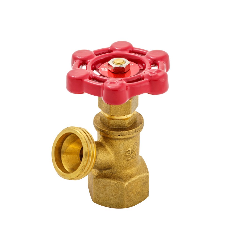 slide 1 of 6, RELIABILT 3/4-in Brass FIP x Hose thread Boiler drain valve, 1 ct