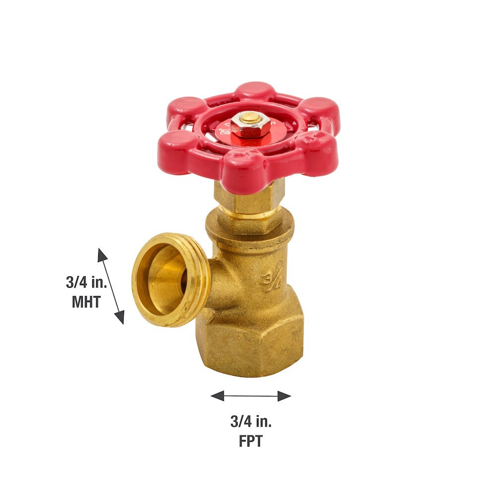 slide 4 of 6, RELIABILT 3/4-in Brass FIP x Hose thread Boiler drain valve, 1 ct