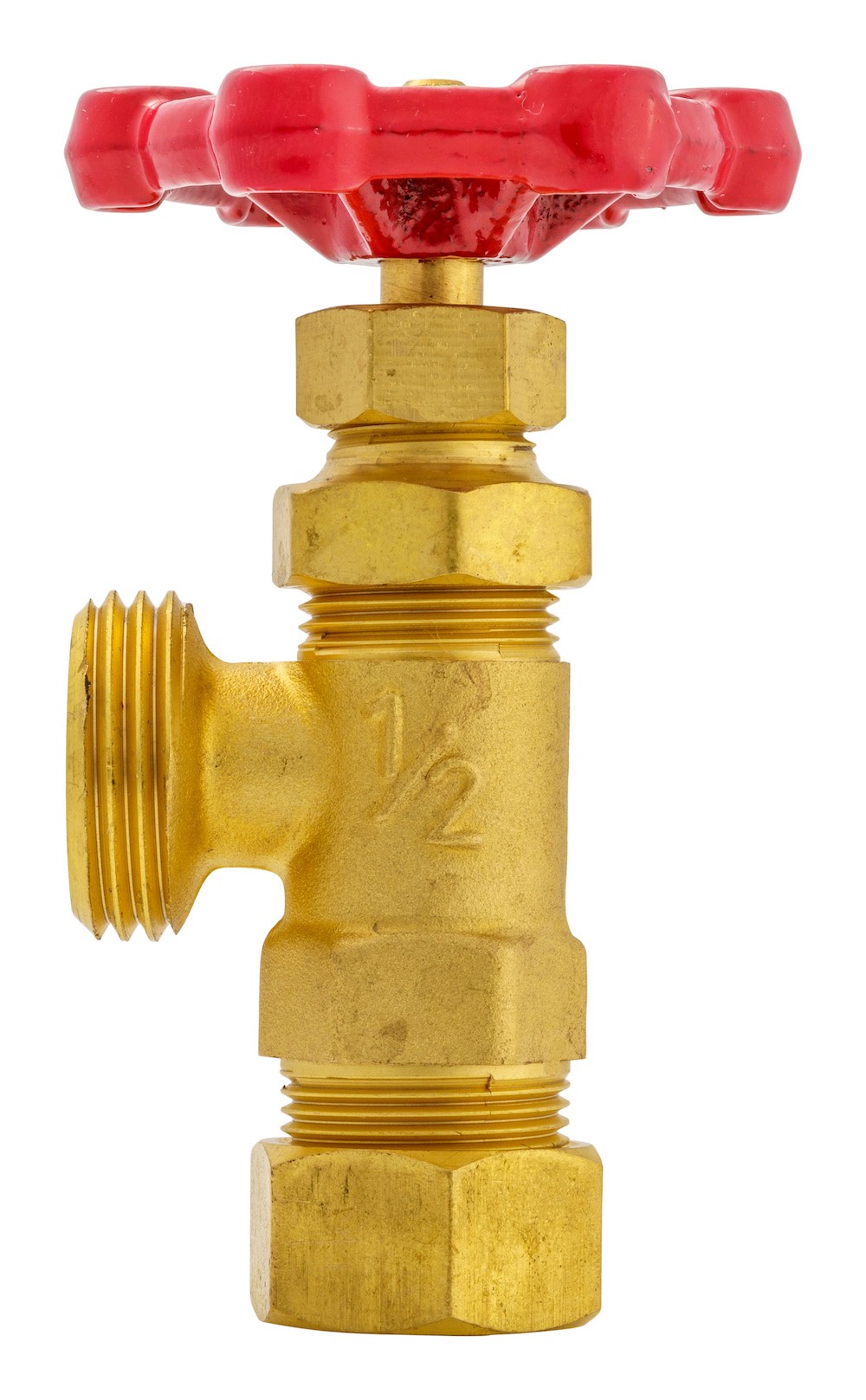slide 5 of 6, RELIABILT 1/2-in Brass Compression x Hose thread Boiler drain valve, 1 ct
