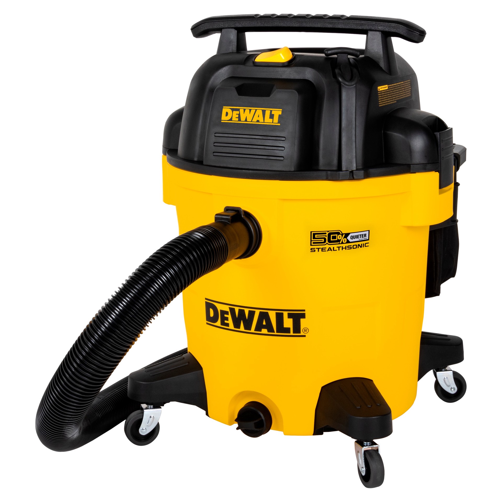 slide 4 of 6, DEWALT Stealthsonic Quiet 12-Gallon 5.5 HP Corded Wet/Dry Shop Vacuum with Accessories Included, 1 ct