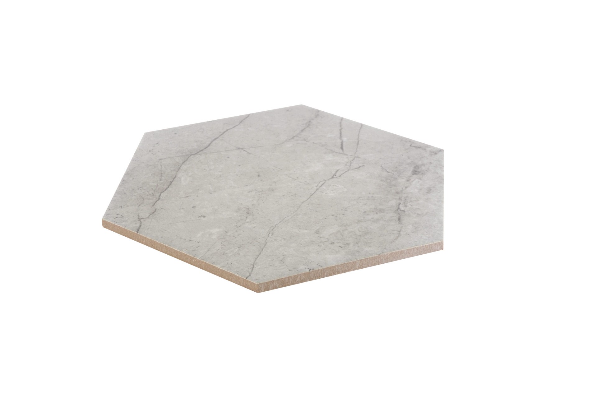 slide 3 of 6, Satori Regent Argento 8-in x 10-in Matte Porcelain Hexagon Floor and Wall Tile ( 0.44-sq ft Piece ), 1 ct