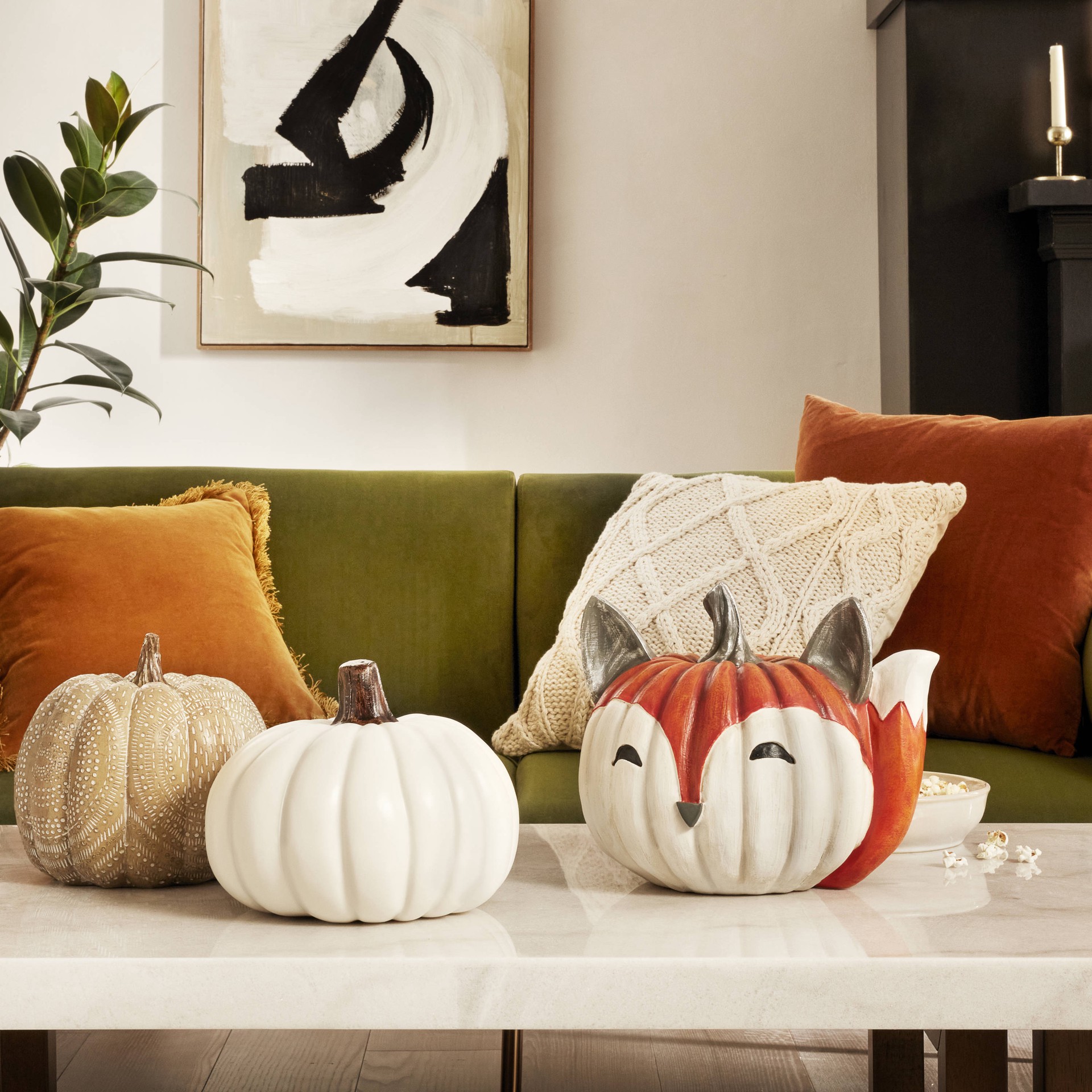 slide 2 of 6, Holiday Living 9-in Critter Pumpkin, 1 ct