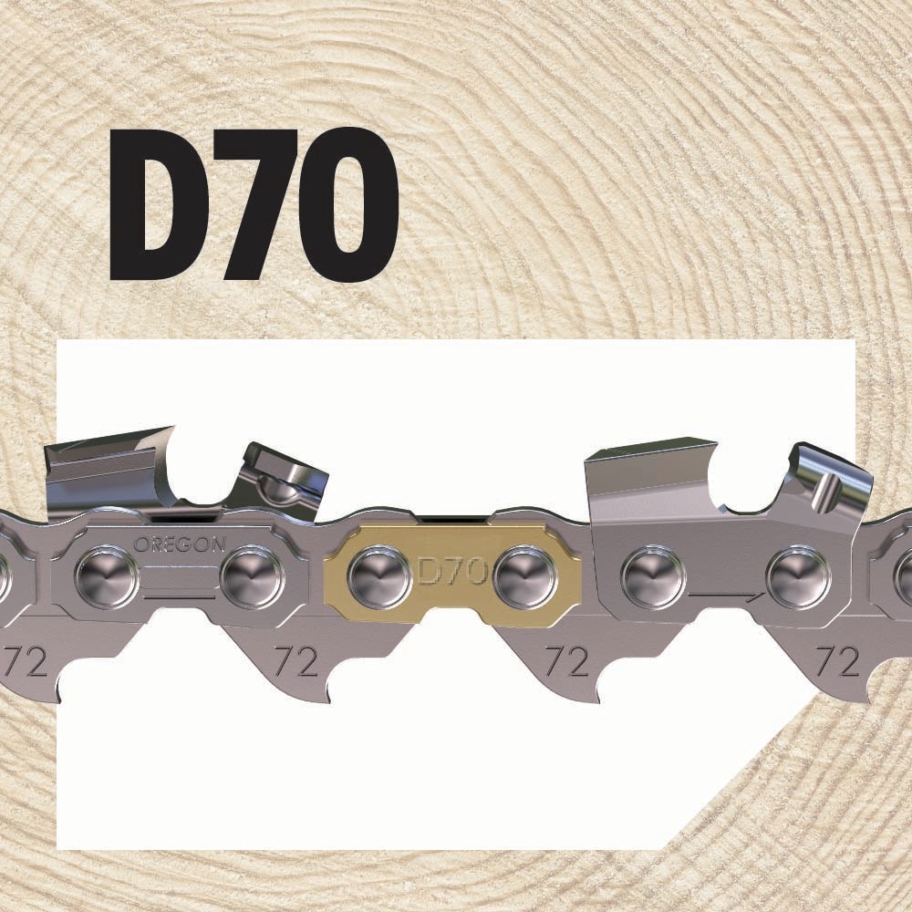 slide 5 of 6, Oregon D70 70 Link Replacement Chainsaw Chain For 20-in , 0.05-in Gauge , 3/8-in Pitch, 1 ct