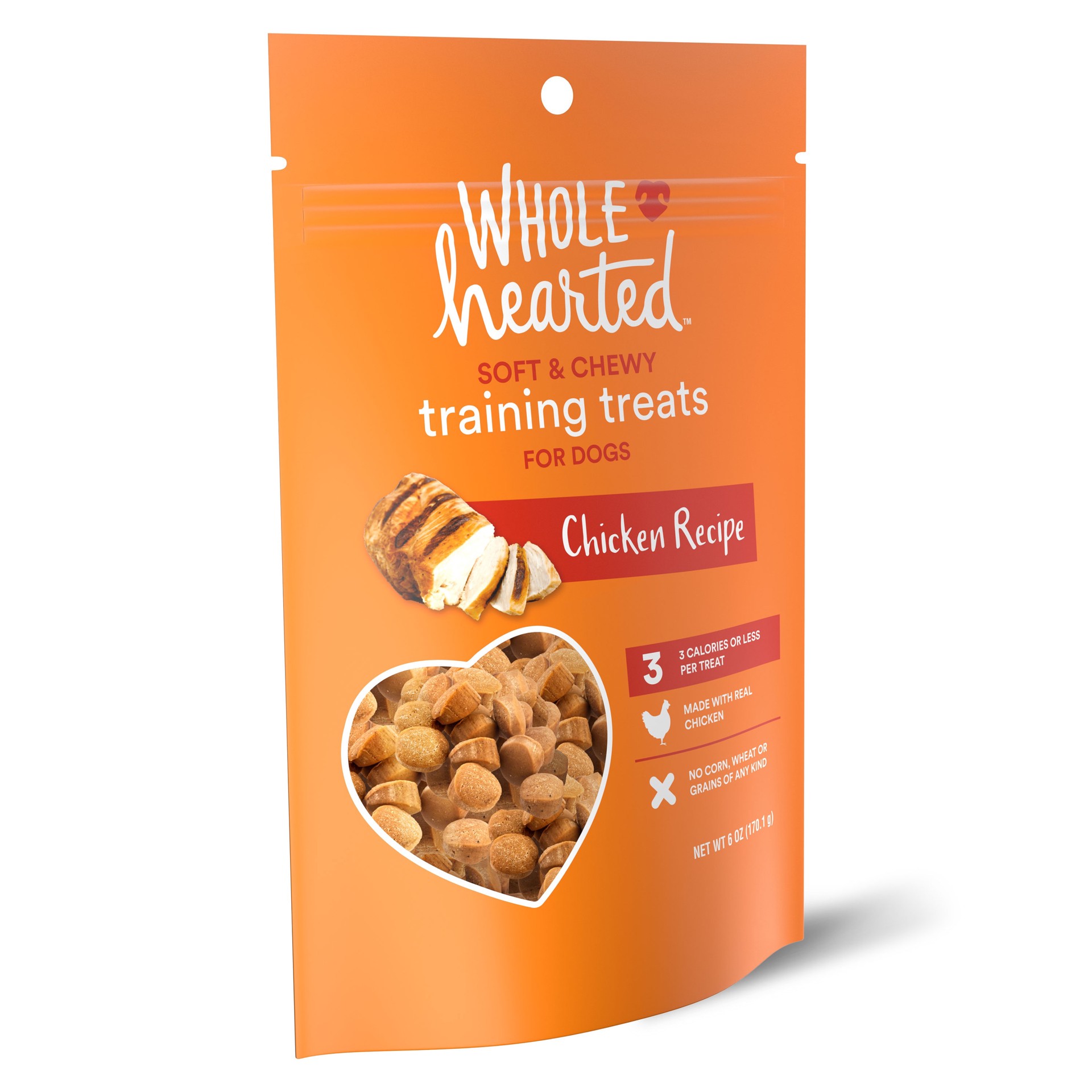 slide 2 of 6, WholeHearted Training treats for Dog Chicken Flavor 6 Ounce(s), 1 ct