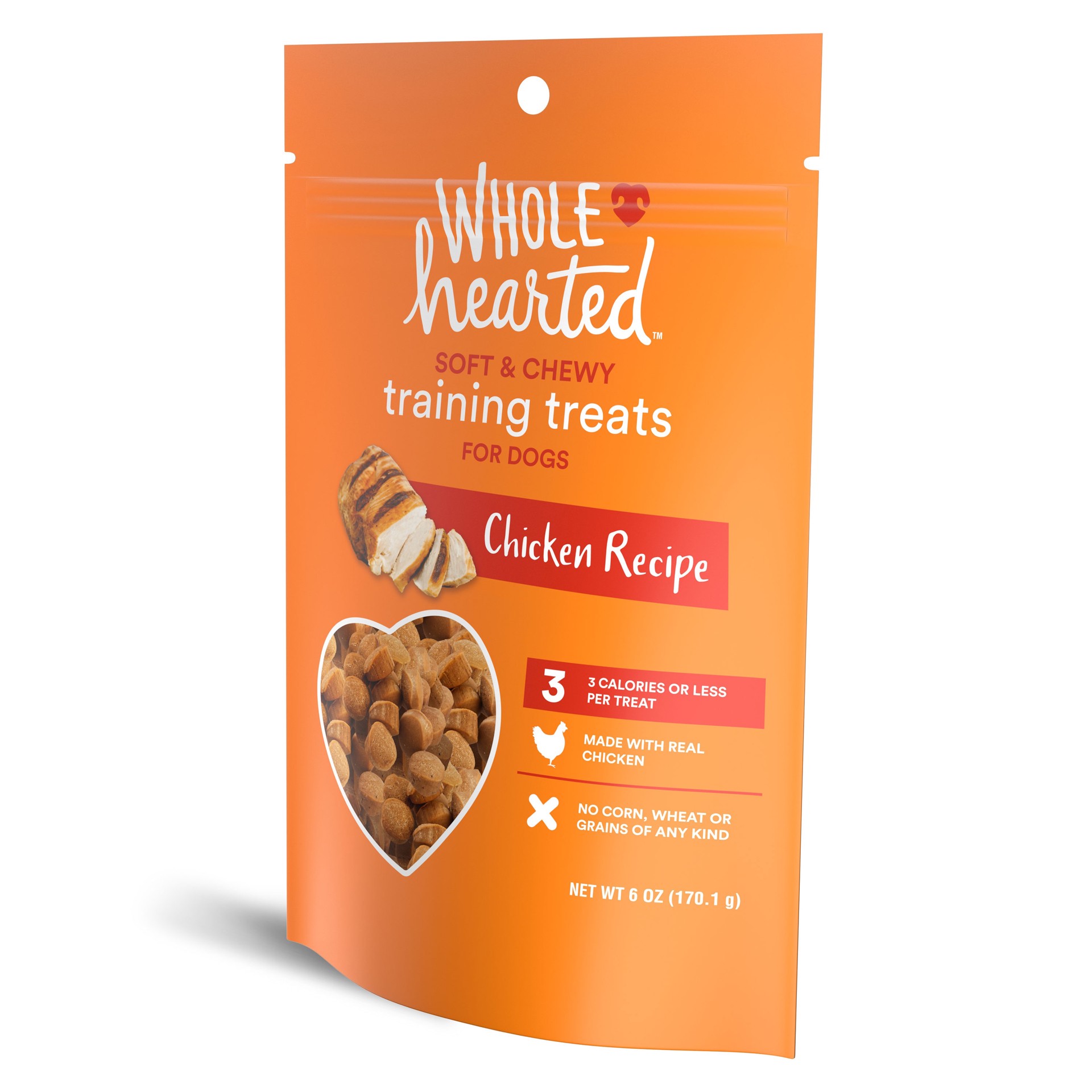 slide 3 of 6, WholeHearted Training treats for Dog Chicken Flavor 6 Ounce(s), 1 ct