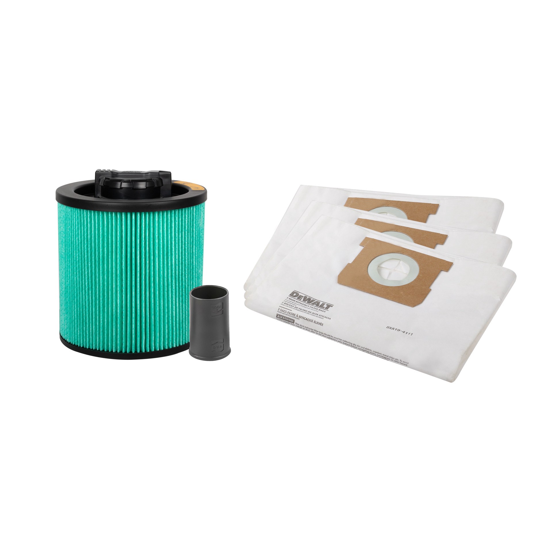 slide 1 of 2, DEWALT Reusable Large Wet/Dry HEPA Shop Vacuum Cartridge filter, 1 ct