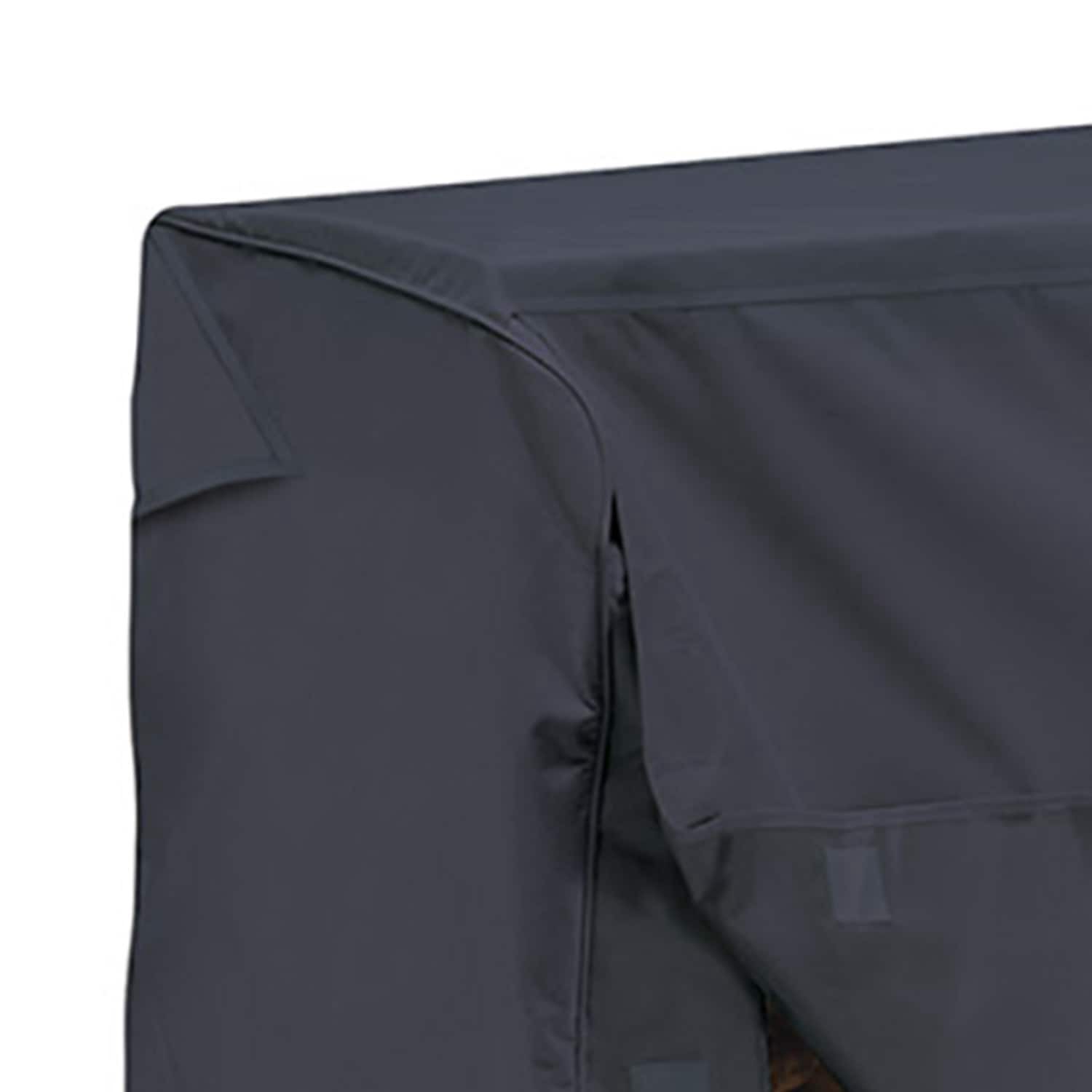 slide 4 of 5, Style Selections 98-in L x 26-in W x 44-in H Polyester Firewood Cover, 1 ct